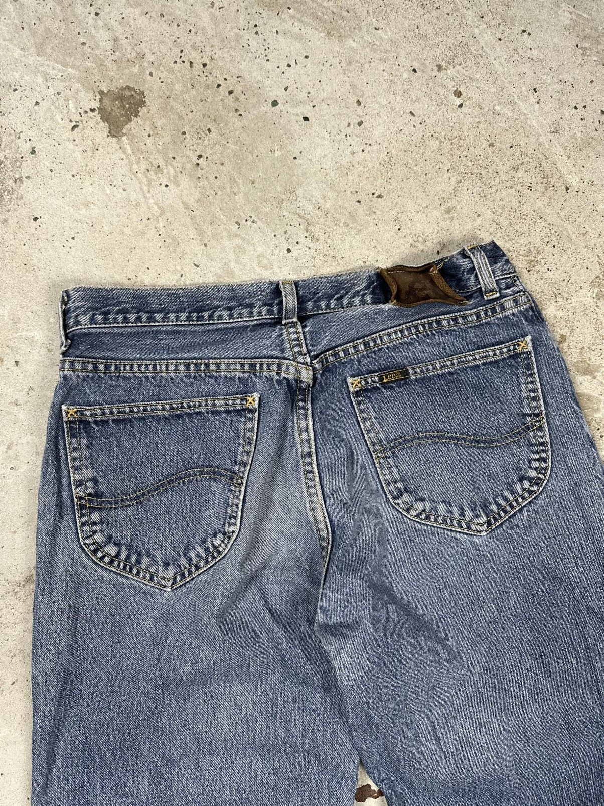 Lee × Vintage Vintage 90s Lee Distressed Blue Denim Pants Brooklyn Size US 32 / EU 48 - 13 Thumbnail