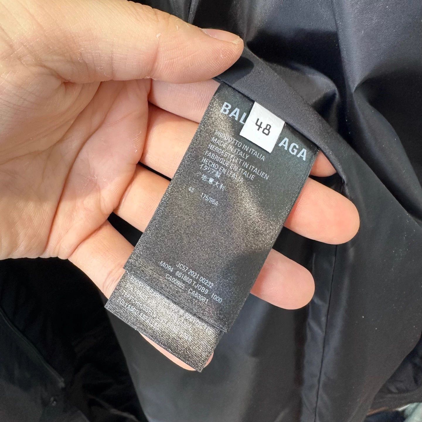 Balenciaga Balenciaga solid hidden hood overcoat men's black Size US M / EU 48-50 / 2 - 6 Thumbnail