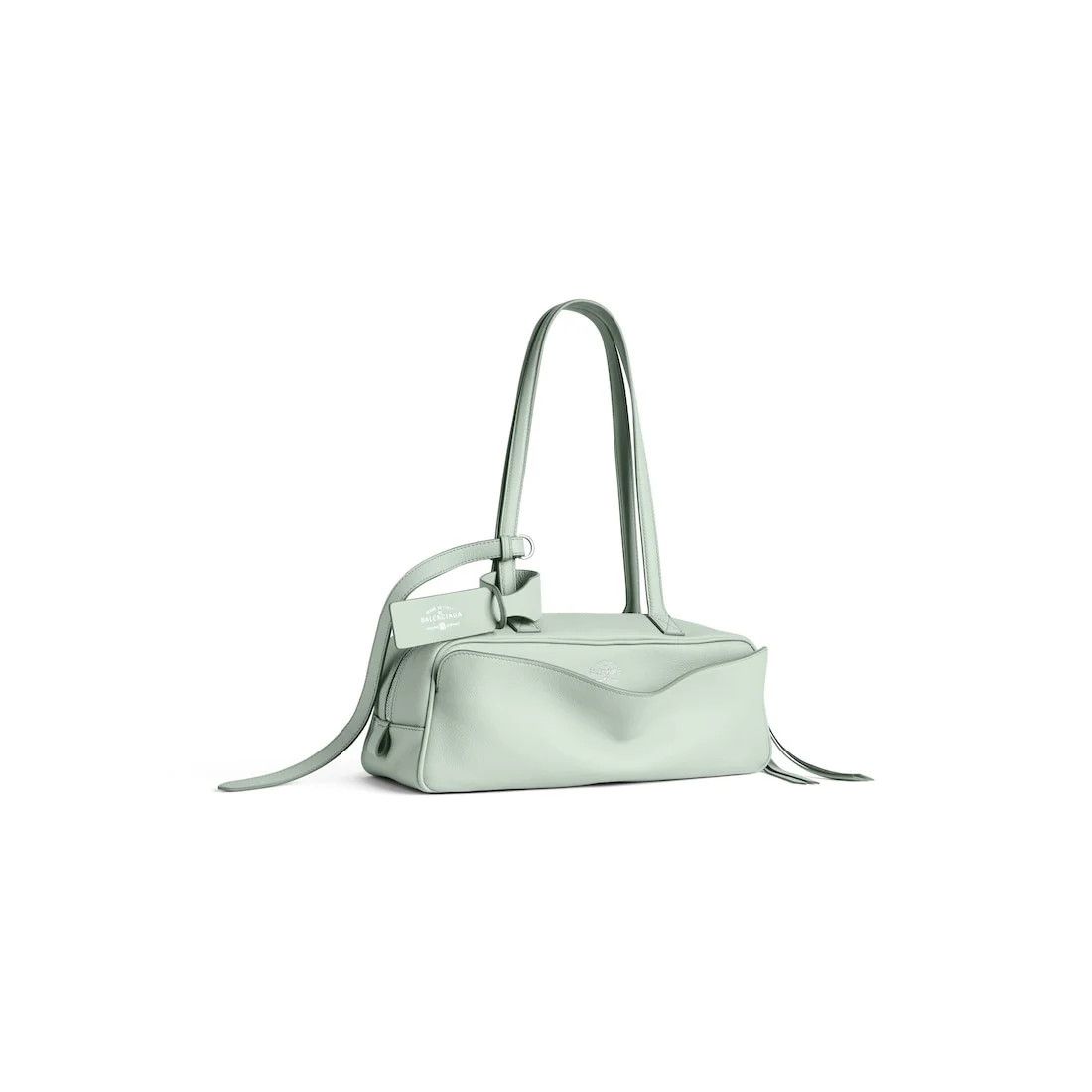 Balenciaga o1bcso1str0426 Size: OS / Carrie Small Bowling Bag in Green Size ONE SIZE - 2 Thumbnail