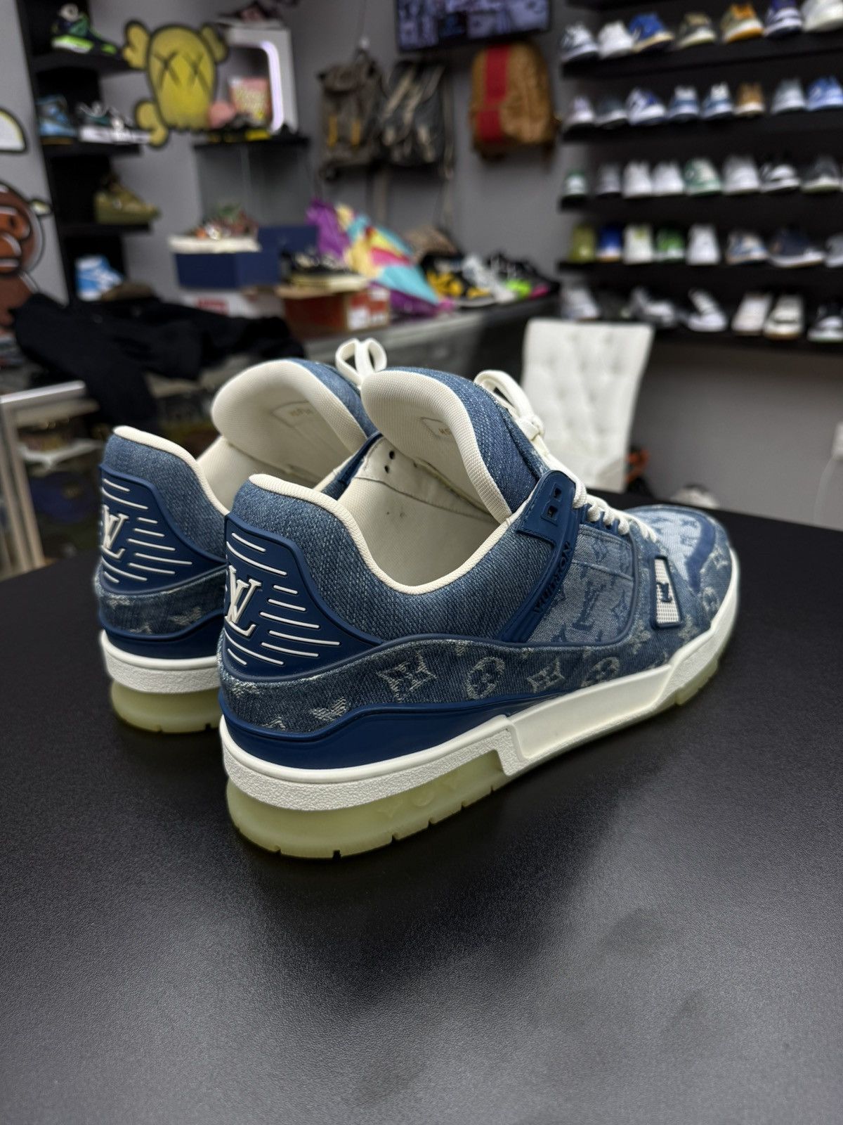 Louis Vuitton Louis Vuitton Trainer Denim Monogram size 10LV / 11 US Size US 11 / EU 44 - 14 Thumbnail