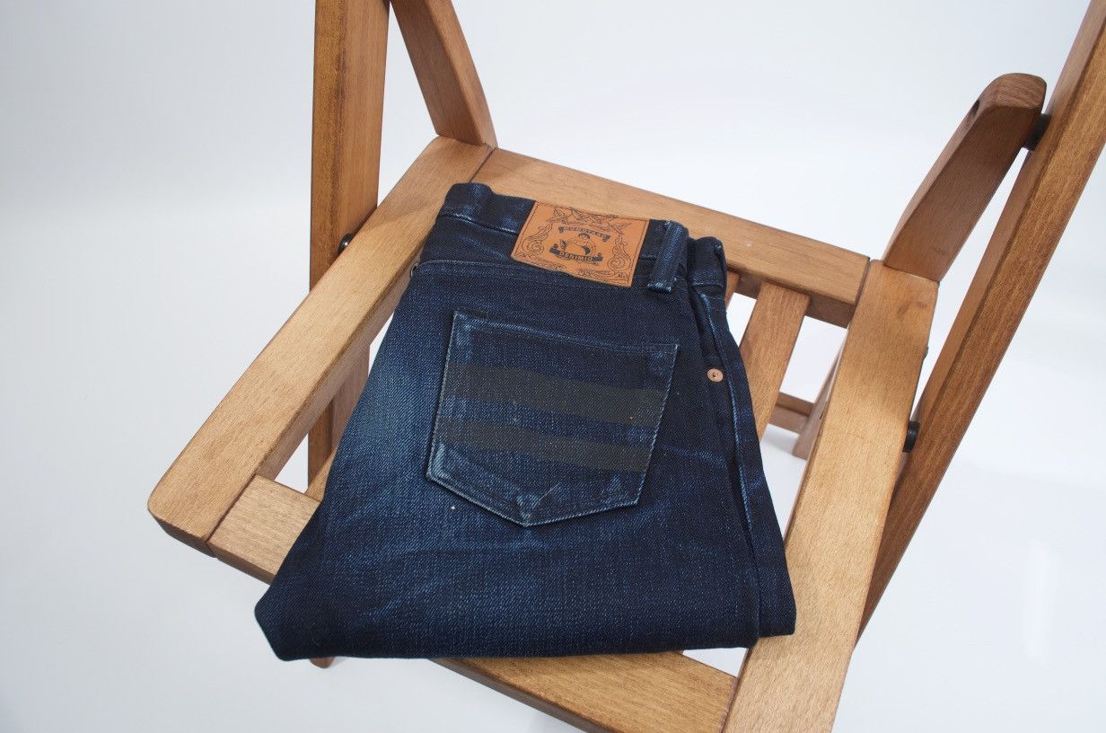 Momotaro x Denimio Indigo/Black denim jeans size 28