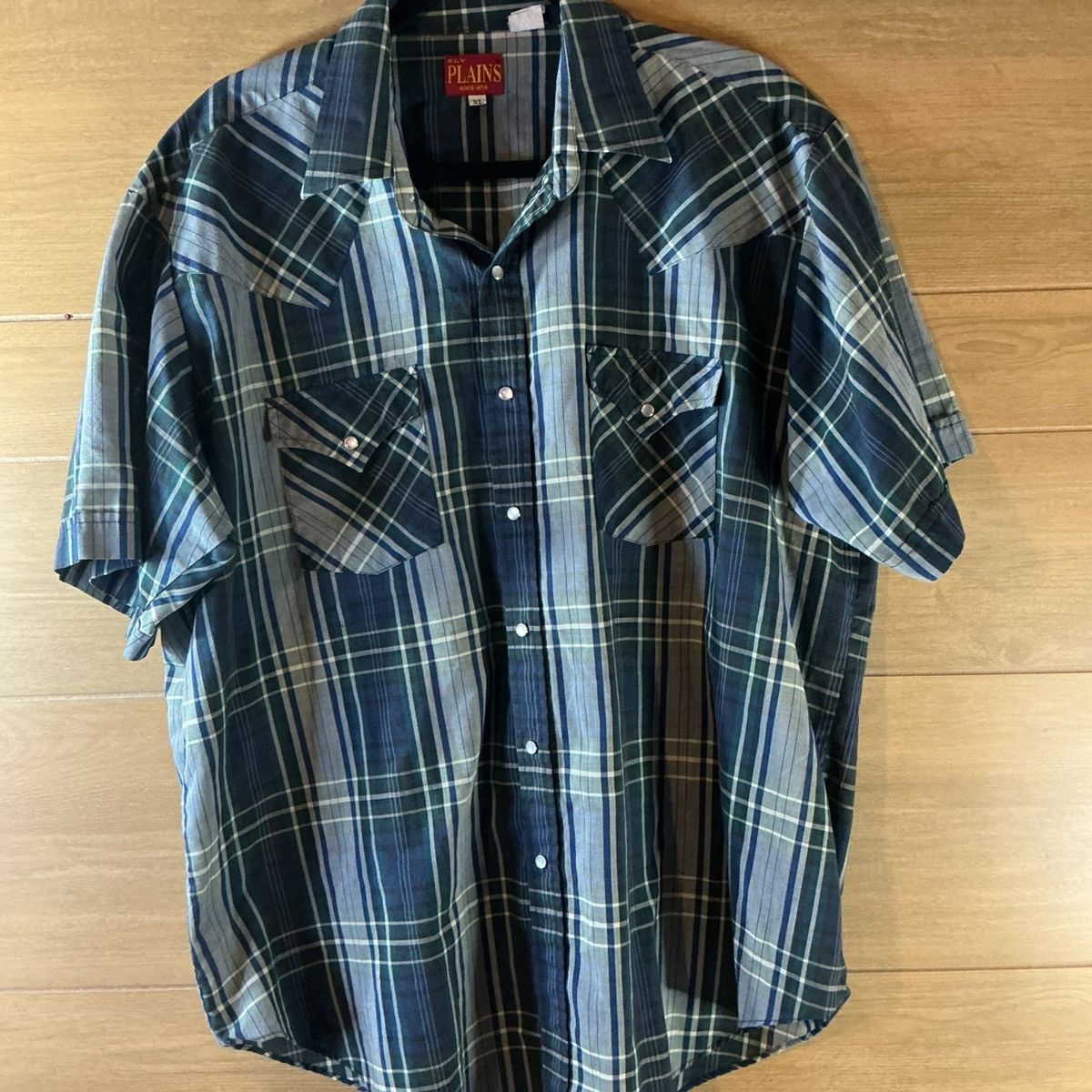 Other Ely Plains Men’s XL Green Plaid Western Shirt w/ Pearl Snaps Size US XL / EU 56 / 4 - 1 Thumbnail