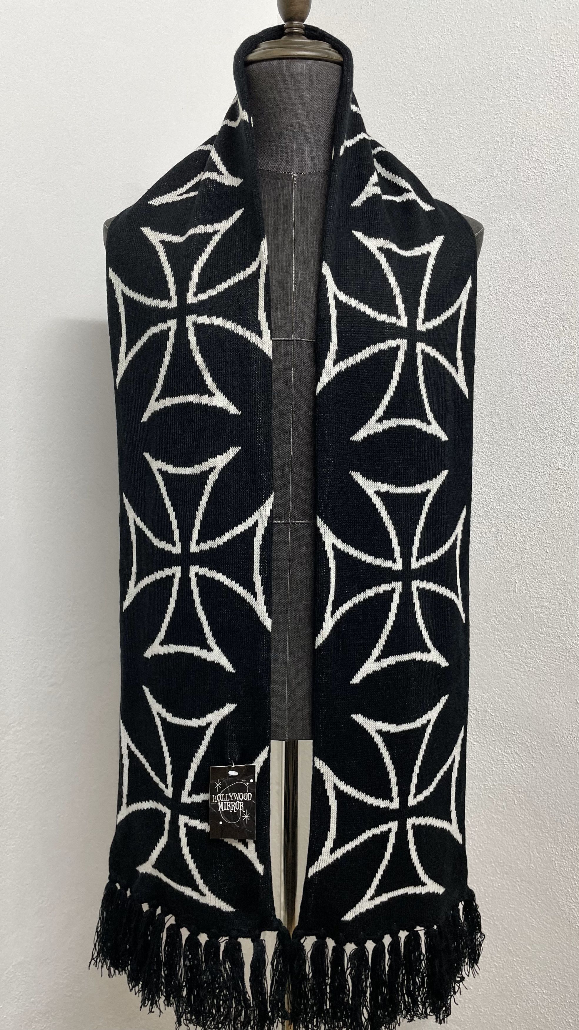 Vintage Hollywood Mirror Nice Design Scarf / Muffler - 6187 Size ONE SIZE - 2 Thumbnail