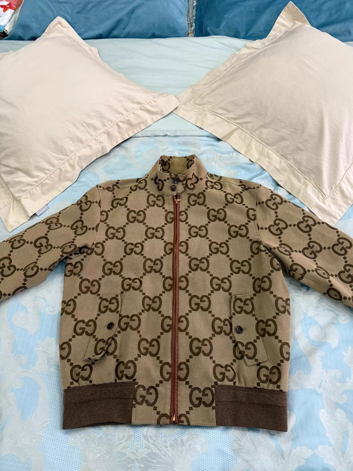 Gucci Gucci GG Logo Classic Jacket 50 NWT Silk Lining Size US M / EU 48-50 / 2 - 6 Thumbnail