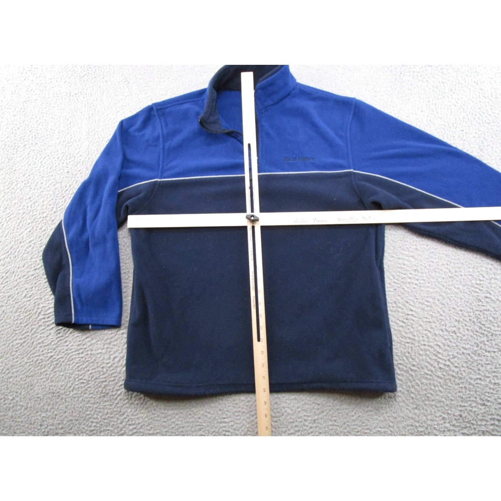 Old Navy VINTAGE Old Navy Mens Sweater 1/4 Zip Fleece Jacket L Blue Pullover Nightwear Casual 2 Tone Knit Zipper Mens Size US L / EU 52-54 / 3 - 4 Thumbnail