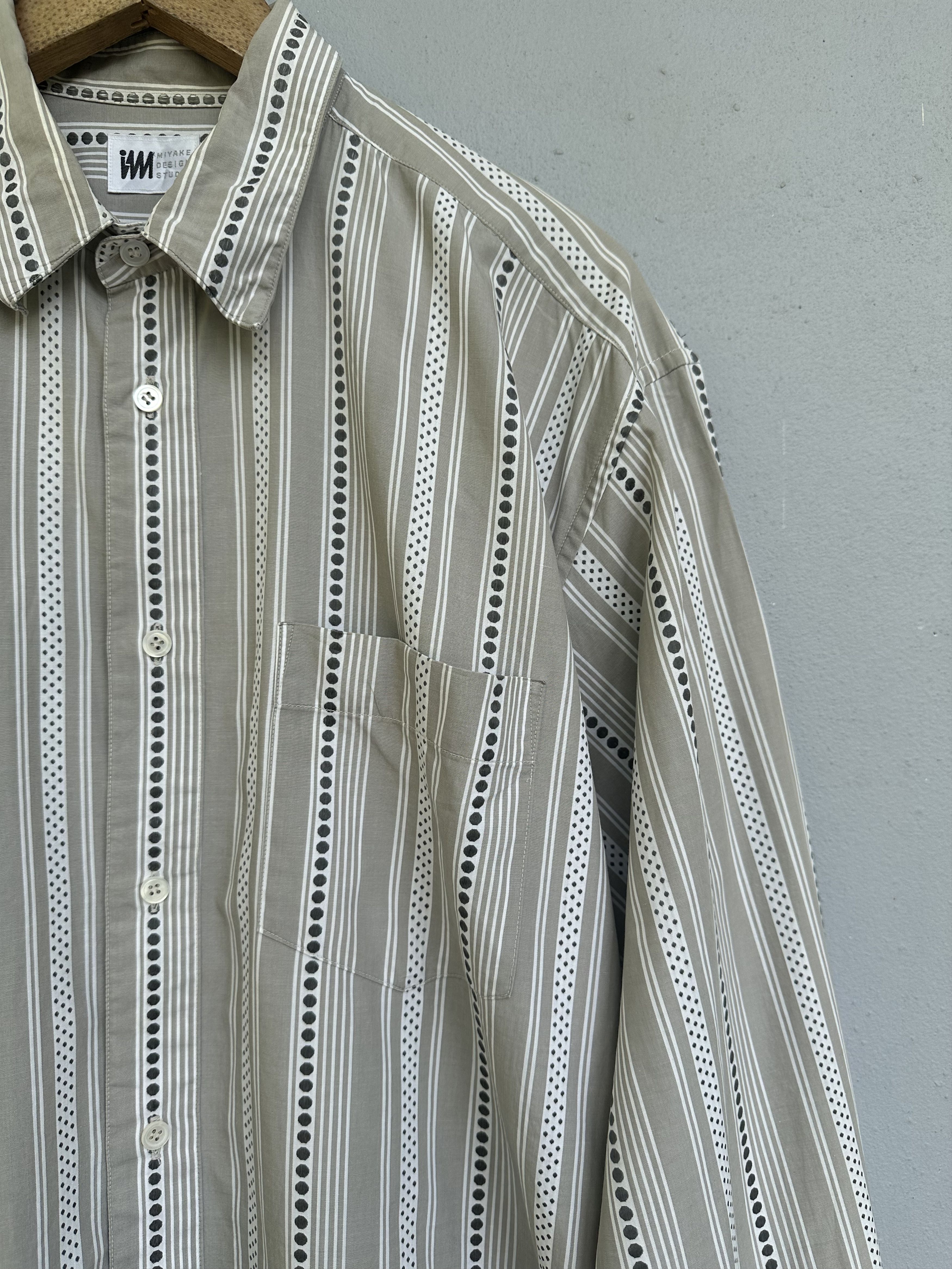 Issey Miyake Vintage IM Miyake Design Studio Distressed Polkadot Stripe Size US L / EU 52-54 / 3 - 9 Thumbnail