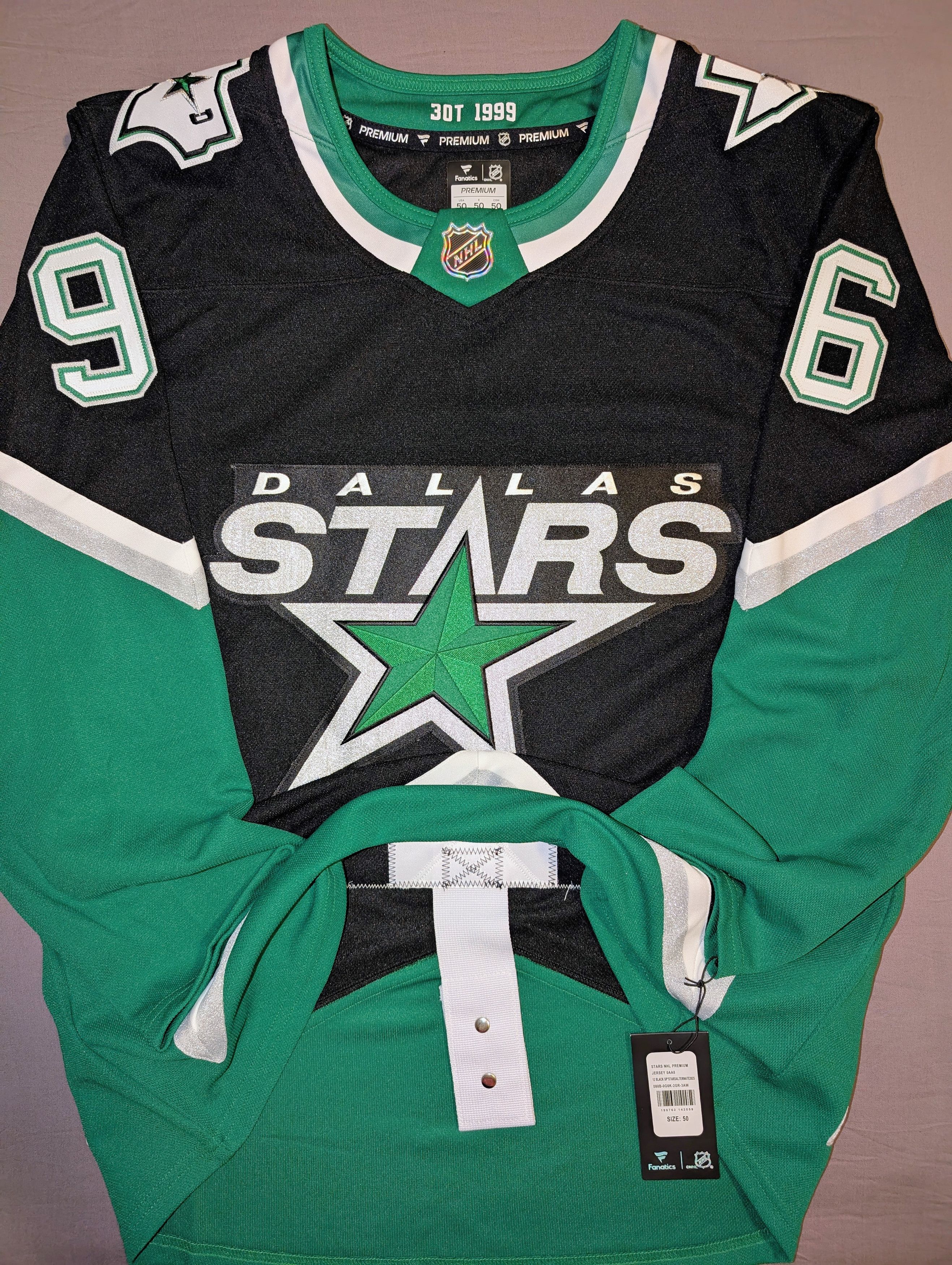 NHL Mikko Rantanen Dallas Stars 3rd jersey Fanatics Premium sz50 Size US M / EU 48-50 / 2 - 2 Thumbnail