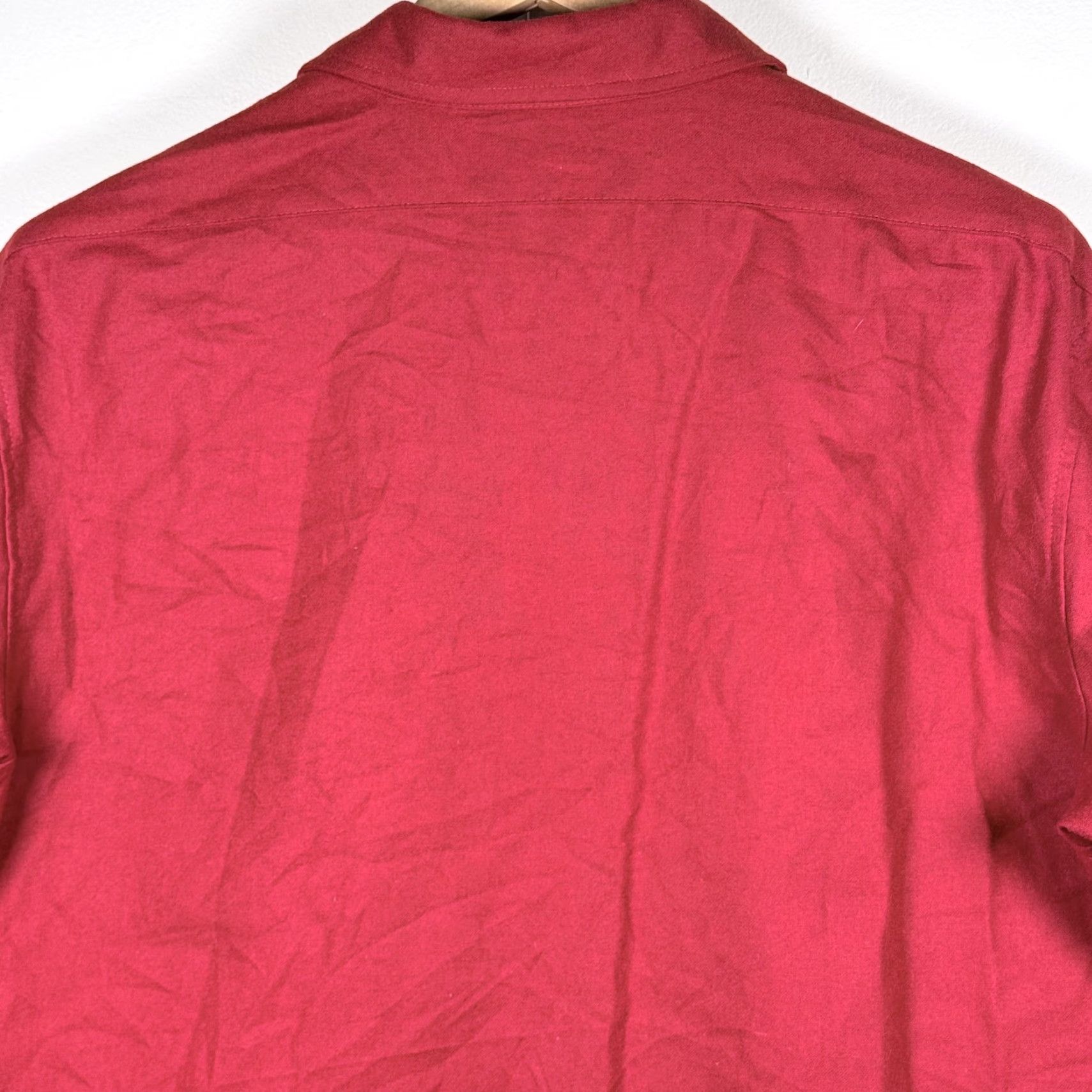 Pendleton VINTAGE Pendleton Shirt Men Red Wool XL Elbow Patch USA Made Stains Size US XL / EU 56 / 4 - 6 Thumbnail