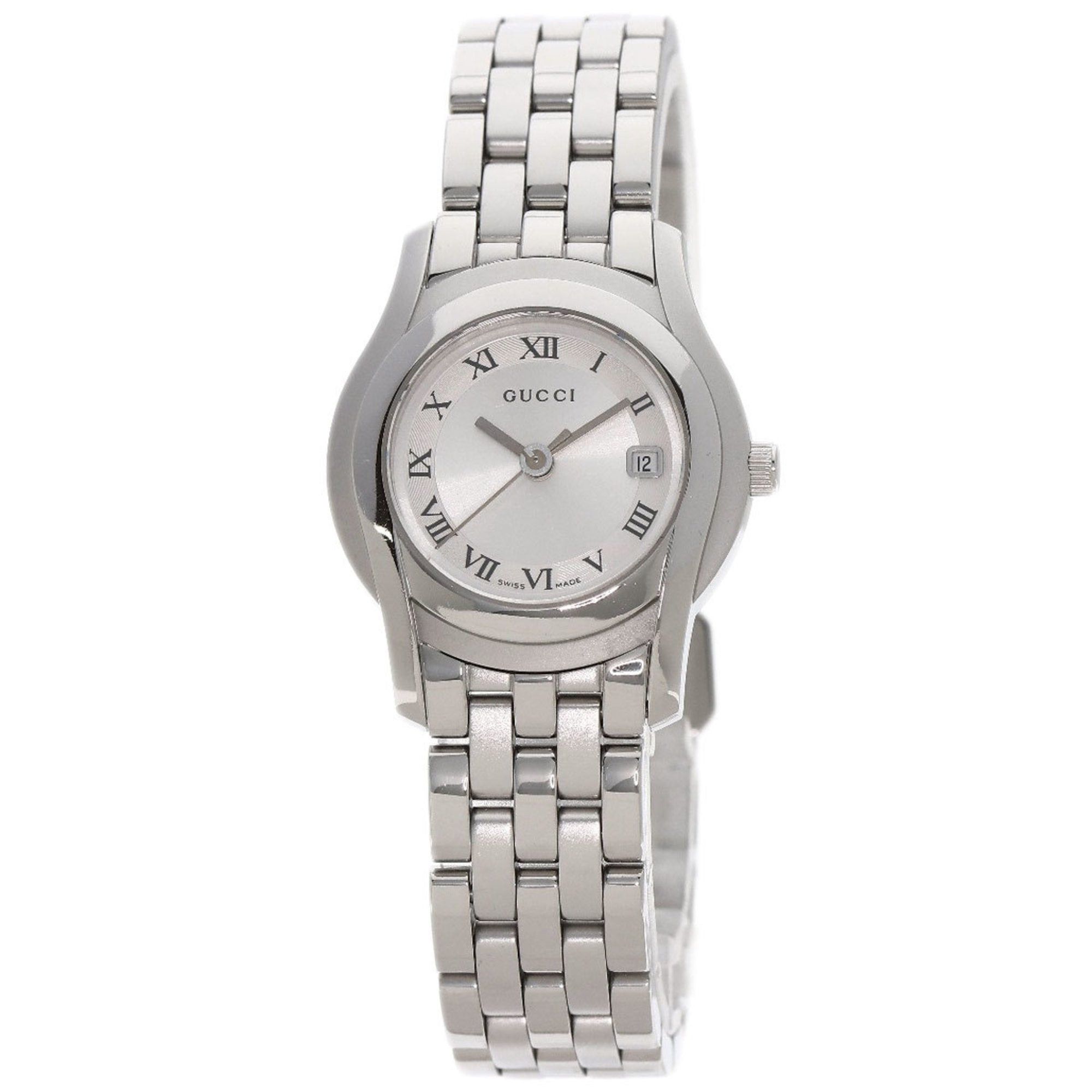 image of Gucci 5500L Watch Stainless Steel/ss Ladies in Silver, Women's