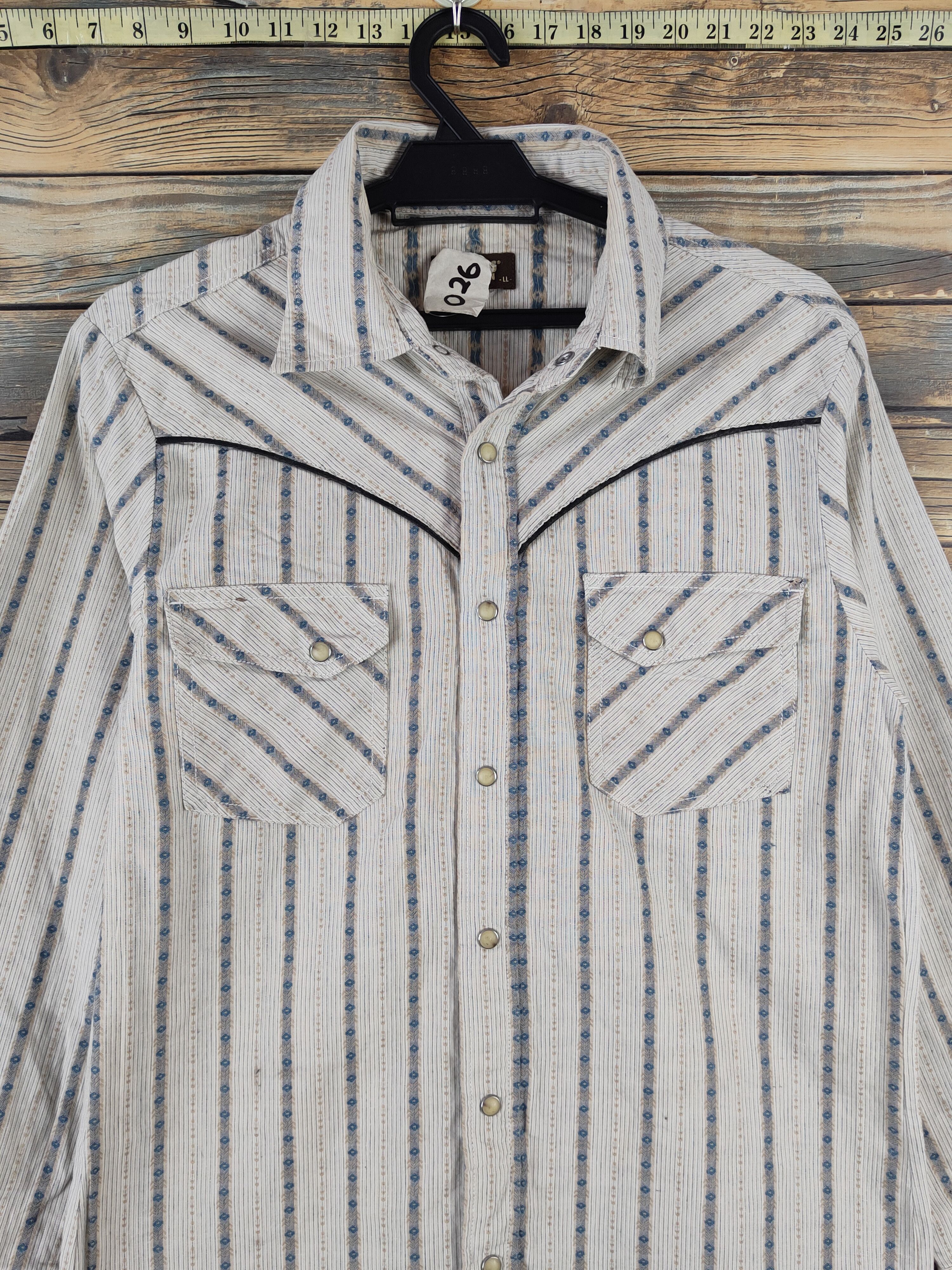 Smith's American × Vintage DL Smith's American Ivory Button Ups #026 Size M / US 6-8 / IT 42-44 - 2 Thumbnail