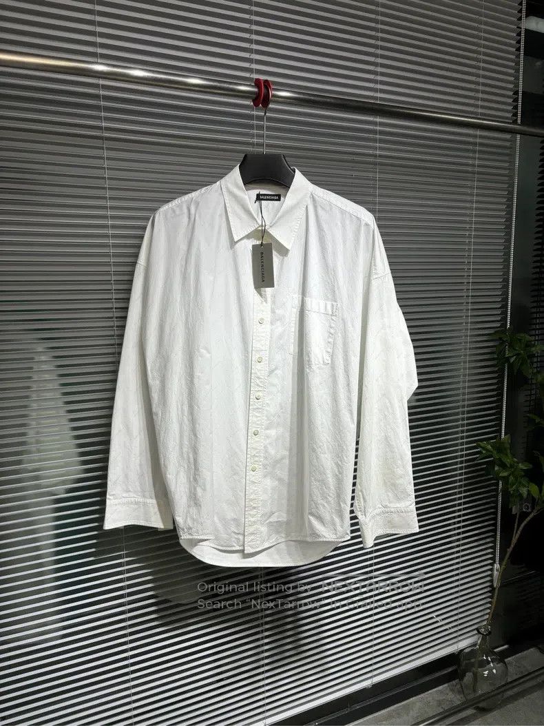 Balenciaga Balenciaga size 39 White long-sleeve shirt Size US S / EU 44-46 / 1 - 1 Thumbnail