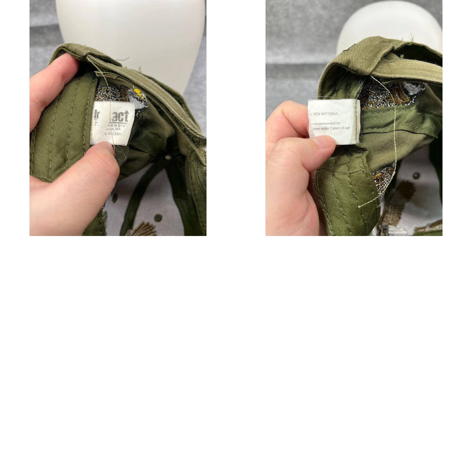 Vintage Eagles Alaska Hat Cap Strap Back Adult One Size Green Embroidered Polyester Twill Baseball Cap Men Outdoor Eagles Alaska Size ONE SIZE - 9 Thumbnail