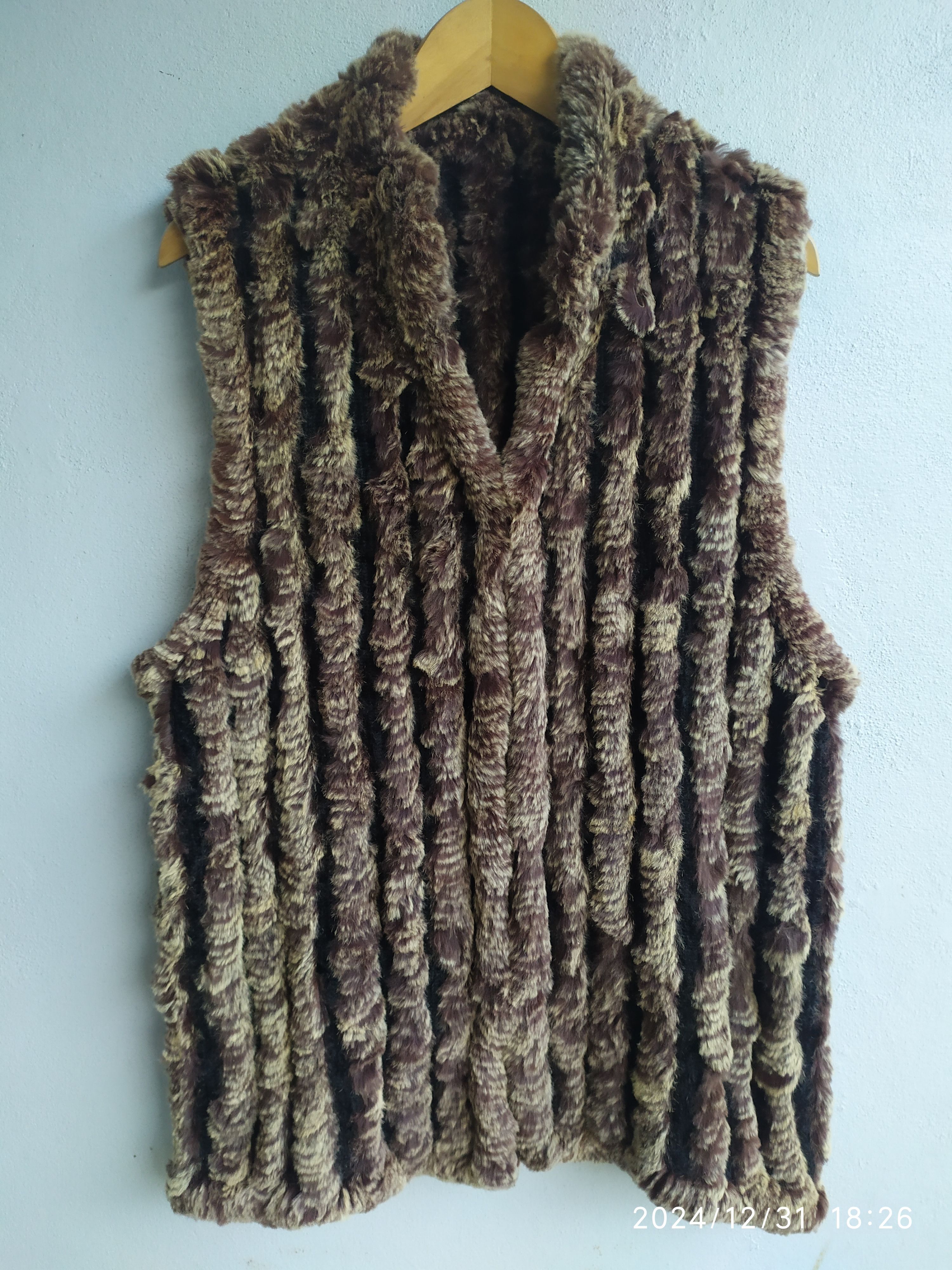 If Six Was Nine × Japanese Brand × Le Grande Bleu (L.G.B.) Japanese LGB ifsixwasnine style faux fur vest Size US L / EU 52-54 / 3 - 1 Thumbnail