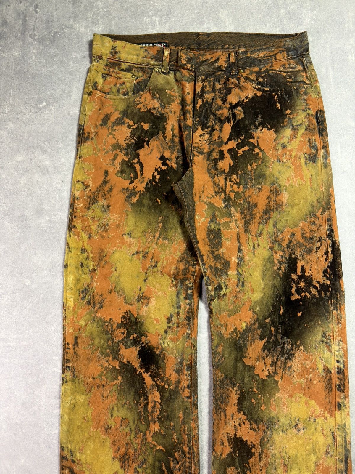 Jean Paul Gaultier 90s Jean Paul Gaultier Moss Camo Trompe L’oeil Pants 32 Size US 32 / EU 48 - 3 Thumbnail