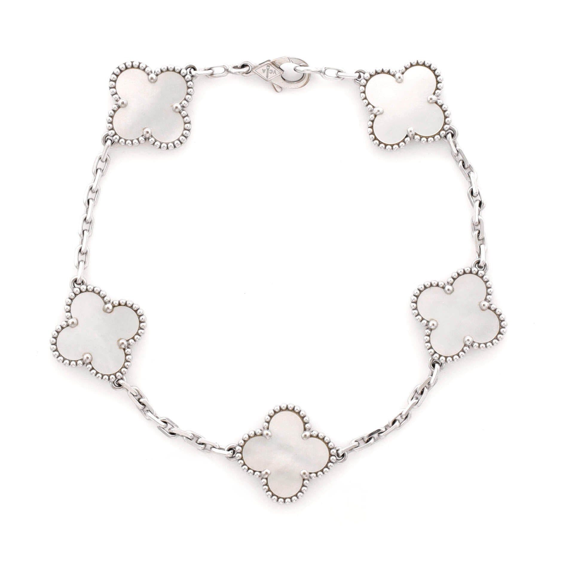 Van Cleef & Arpels Vintage Alhambra 5 Motifs Bracelet Size ONE SIZE - 1 Thumbnail