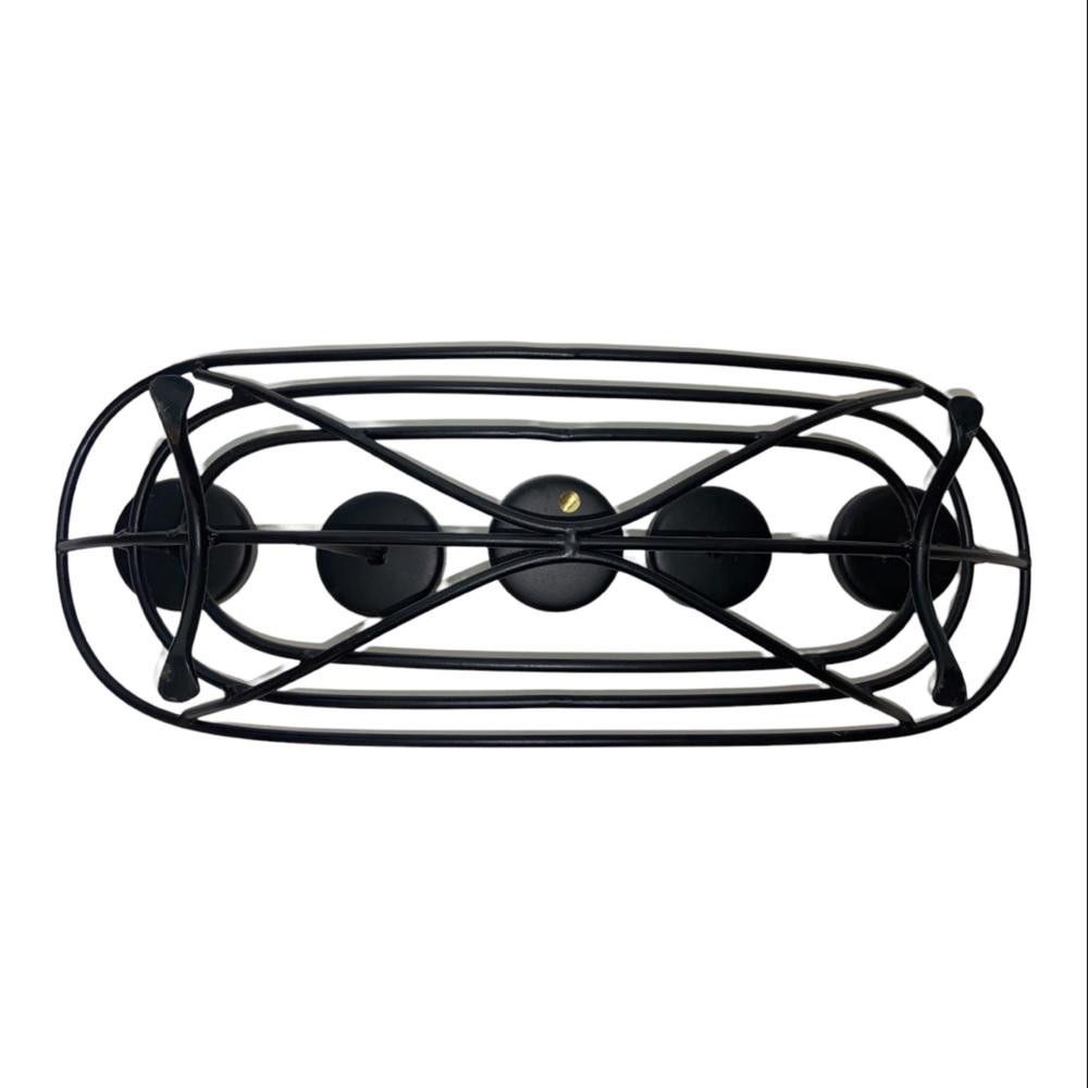 Designer Black Iron 6 Candle Holder Size ONE SIZE - 2 Thumbnail