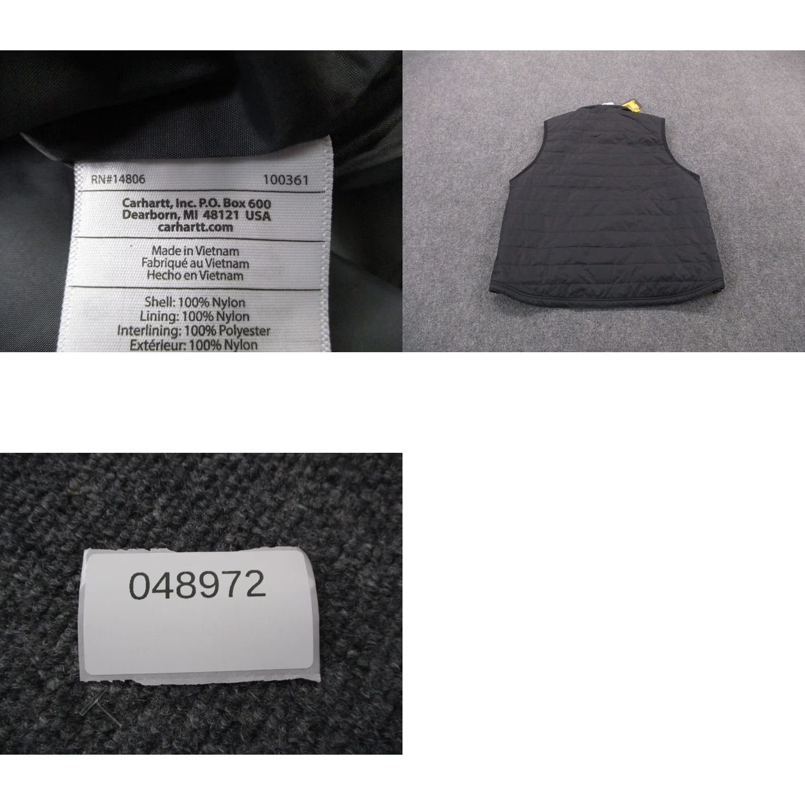 Carhartt Carhartt Vest Mens L Black Rain Defender Cordura Puffer Hiking 102286 NEW Size US L / EU 52-54 / 3 - 11 Thumbnail