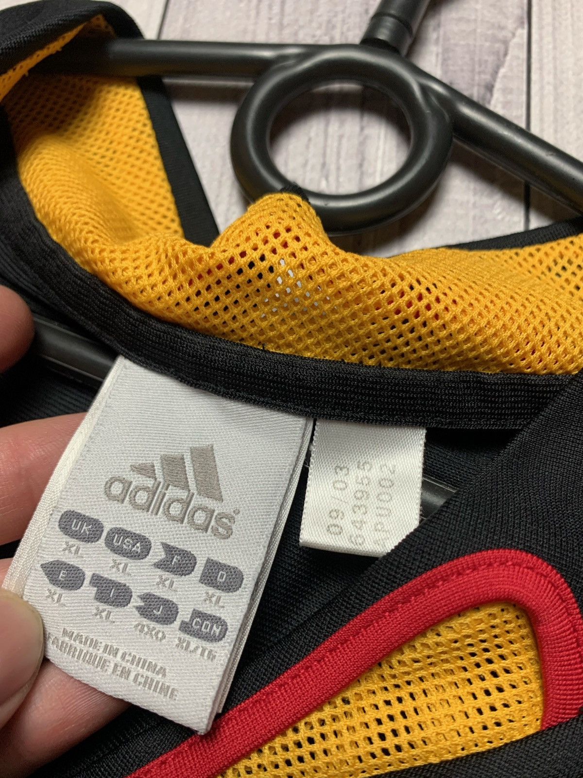 Adidas × Vintage Adidas vintage soccer jersey Germany black rare Size XL Size US XL / EU 56 / 4 - 5 Thumbnail