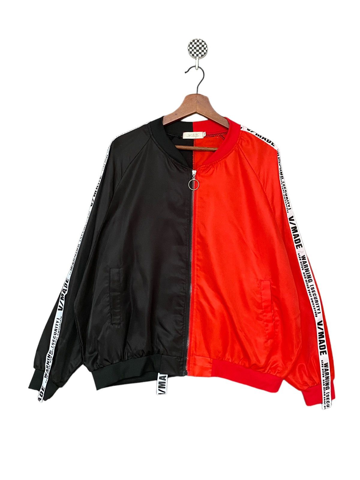 image of Vintage Hougi Jacket 1990S in Black Red, Men's (Size Medium)