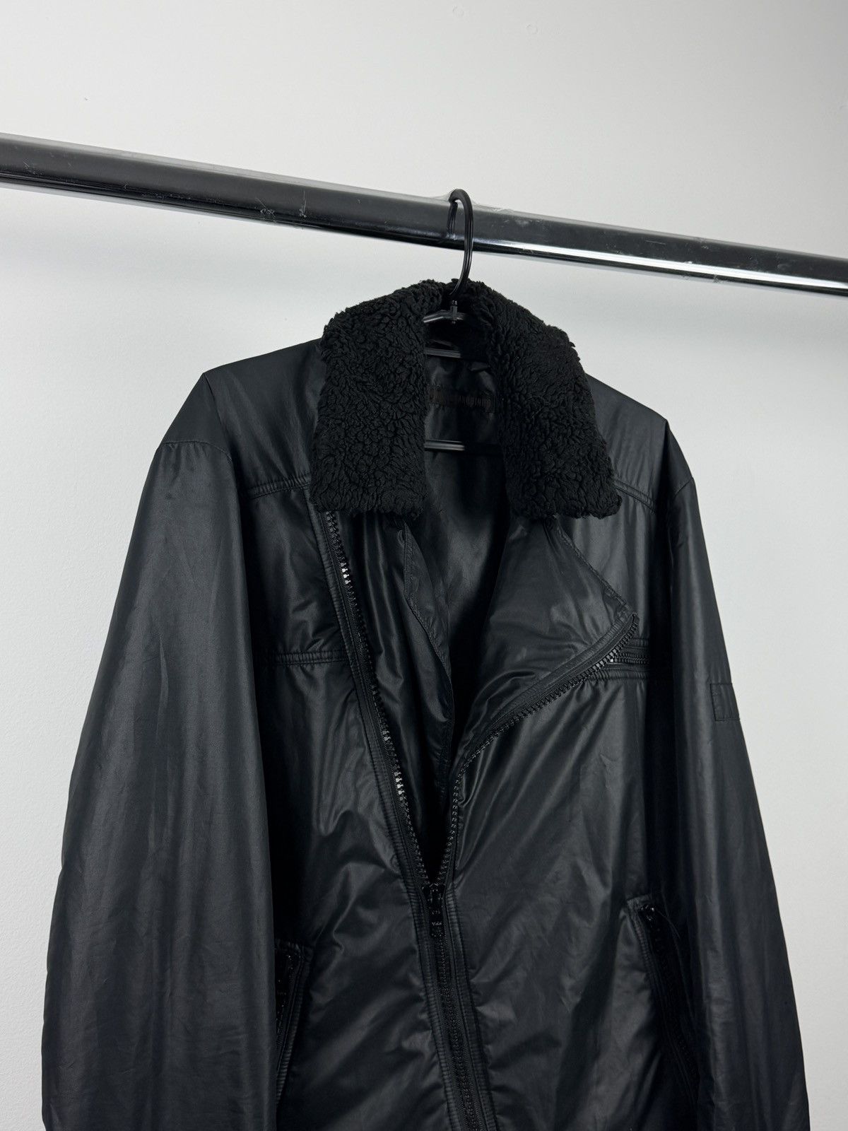 Veronique Branquinho Veronique Branquinho A/W2005 Black Nylon Patch Biker Jacket Size US M / EU 48-50 / 2 - 3 Thumbnail