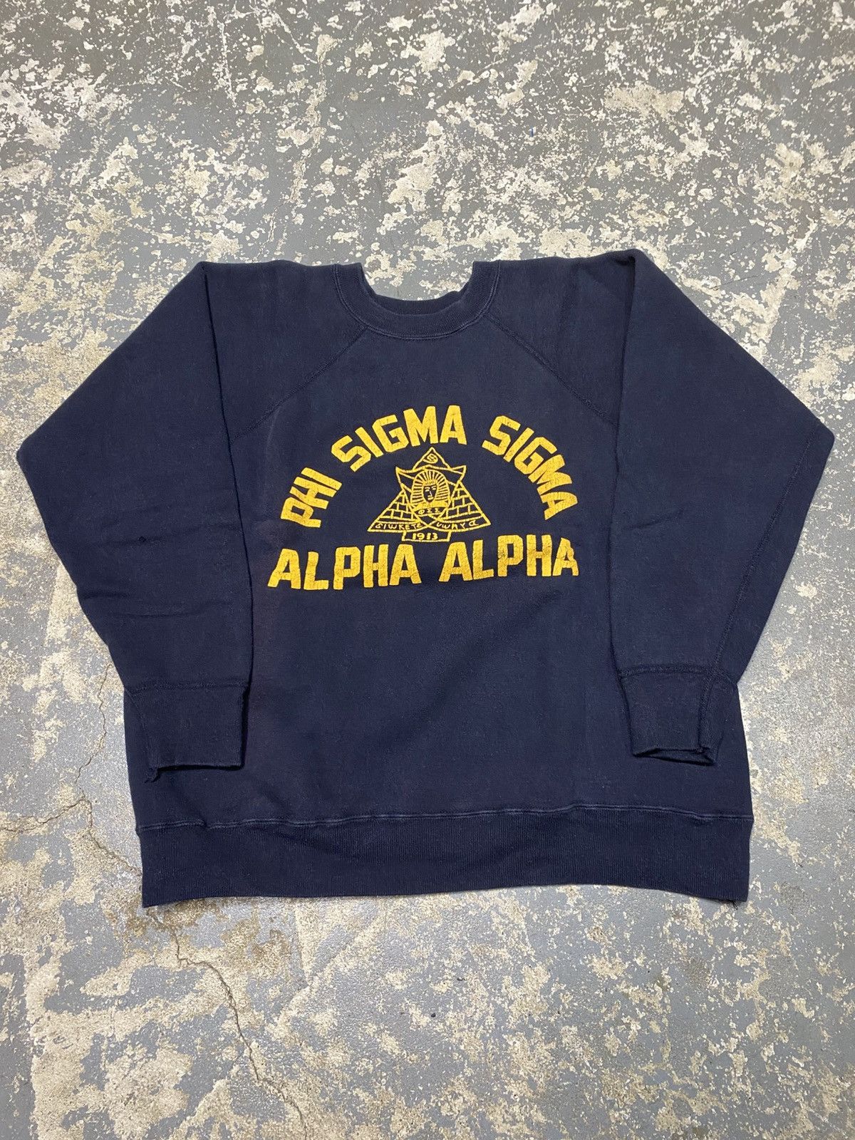 Champion × Vintage True Vintage 50s/60s Phi Sigma Sigma Alpha Alpha Crewneck Size US S / EU 44-46 / 1 - 13 Thumbnail