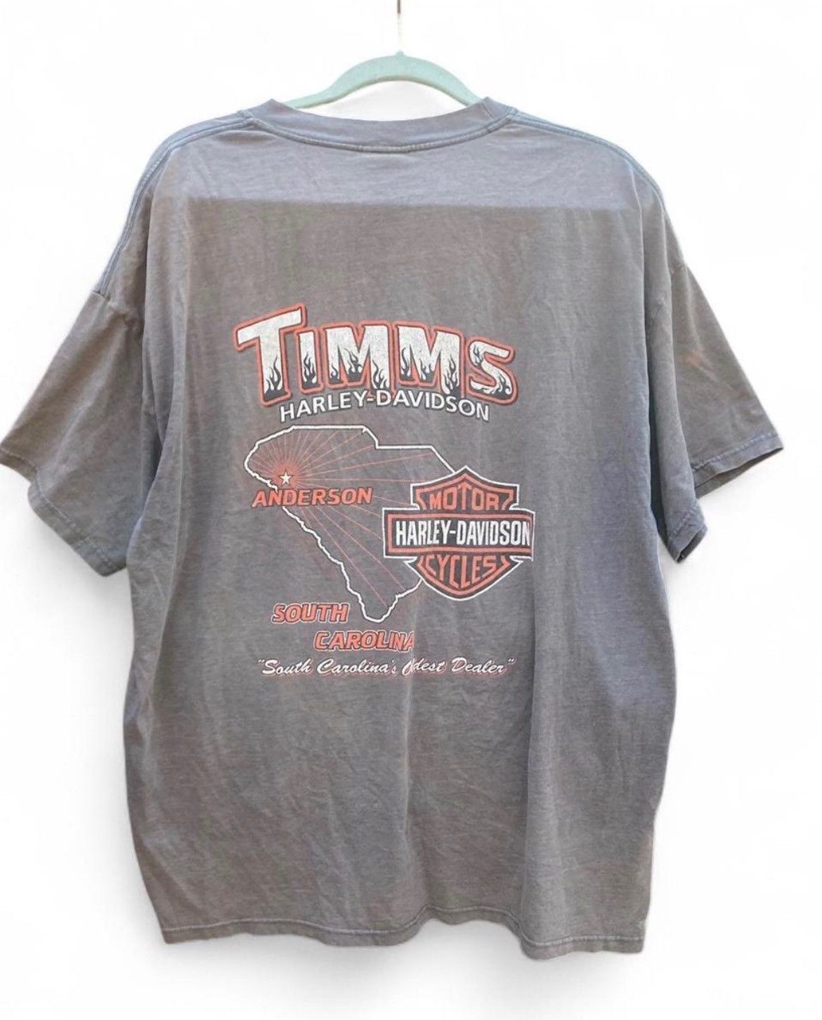 Harley Davidson Vintage Harley-Davidson Gray Graphic Tee Size 2XL Size US XXL / EU 58 / 5 - 2 Thumbnail