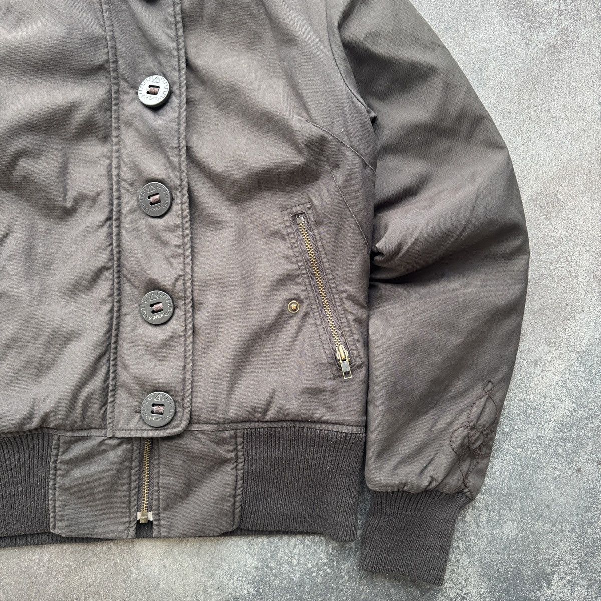 Hysteric Glamour Japan Style Vintage Faux Fur Lined Y2K Utility Bomber Jacket Size M / US 6-8 / IT 42-44 - 9 Thumbnail