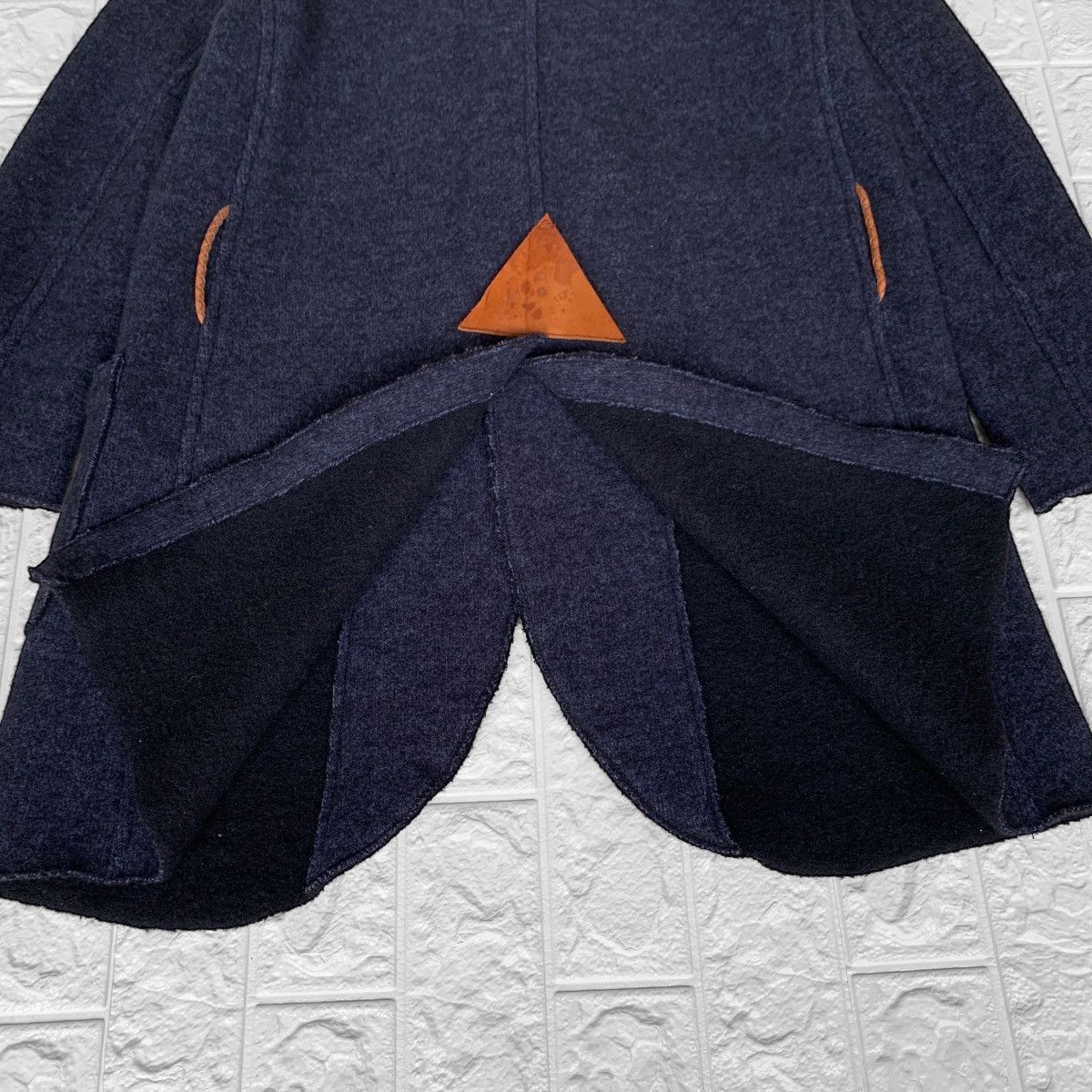 Kapital Japan Wool Coat + Parts Leather