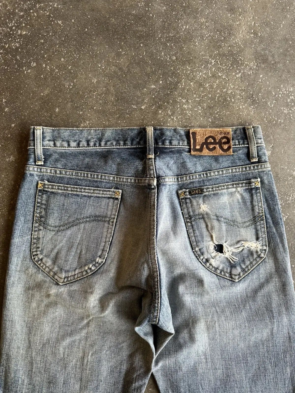 Lee W32 L33 FLARE/BOOTCUT VTG LEE JEANS RARE PATINA DENIM PANTS Size US 32 / EU 48 - 10 Thumbnail