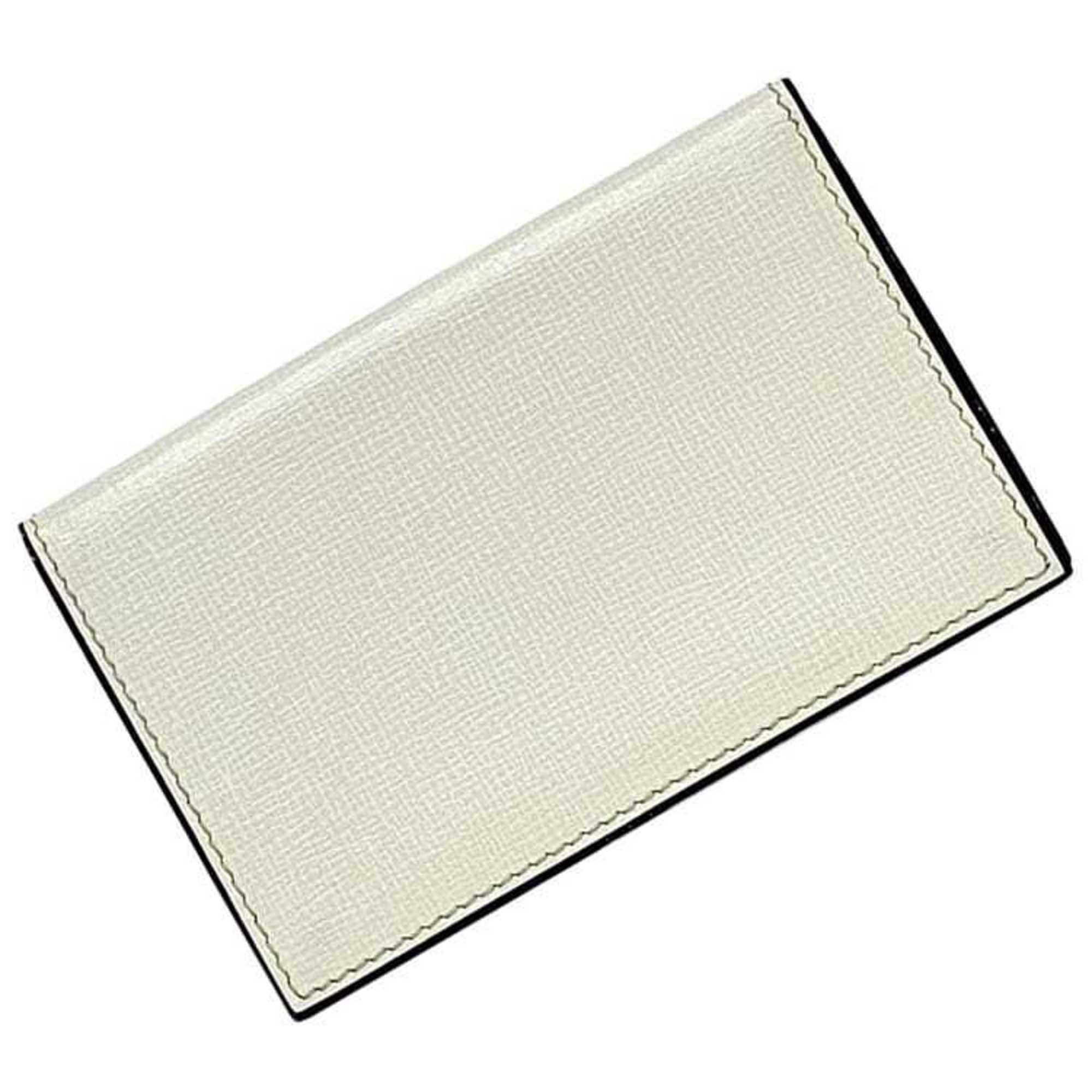 Valextra Valextra Business Card Holder ec-22953 Cream White Case Leather Z 0L Flap Women's Compact Size ONE SIZE - 1 Thumbnail
