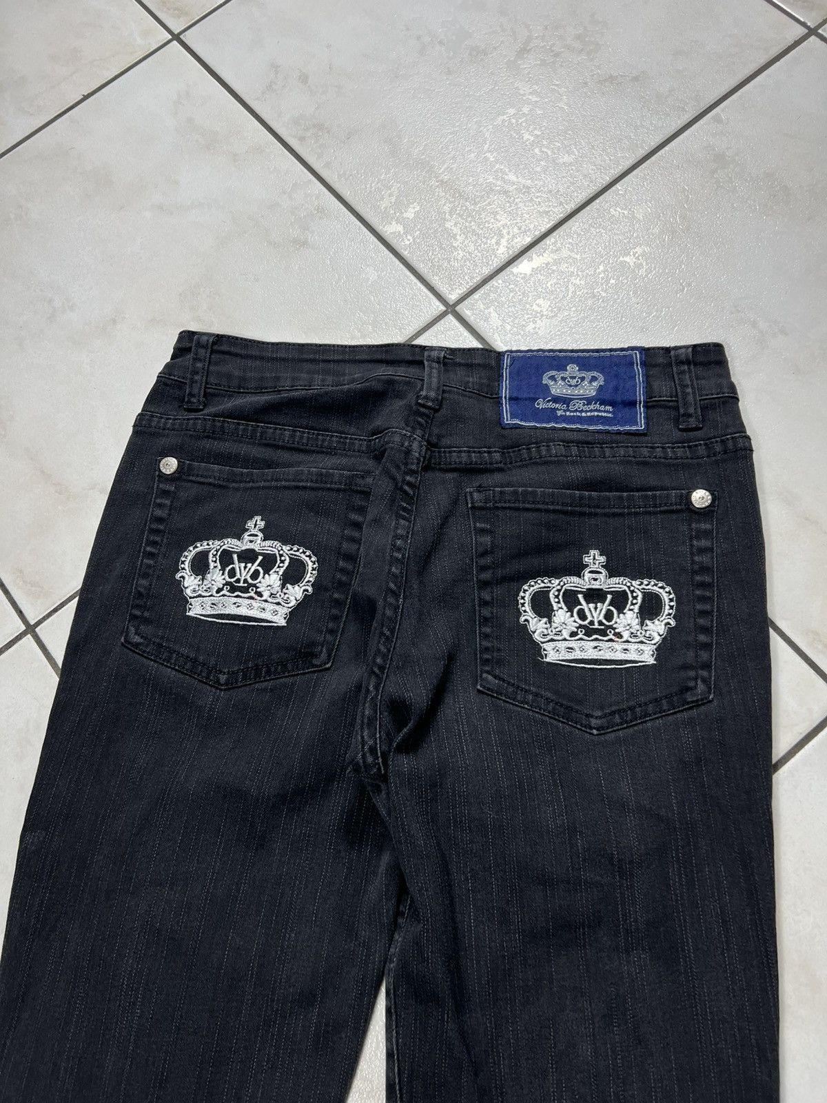 Victoria Beckham Vintage Victoria Beckham crowns back logo y2k pants retro Size 31" - 12 Thumbnail