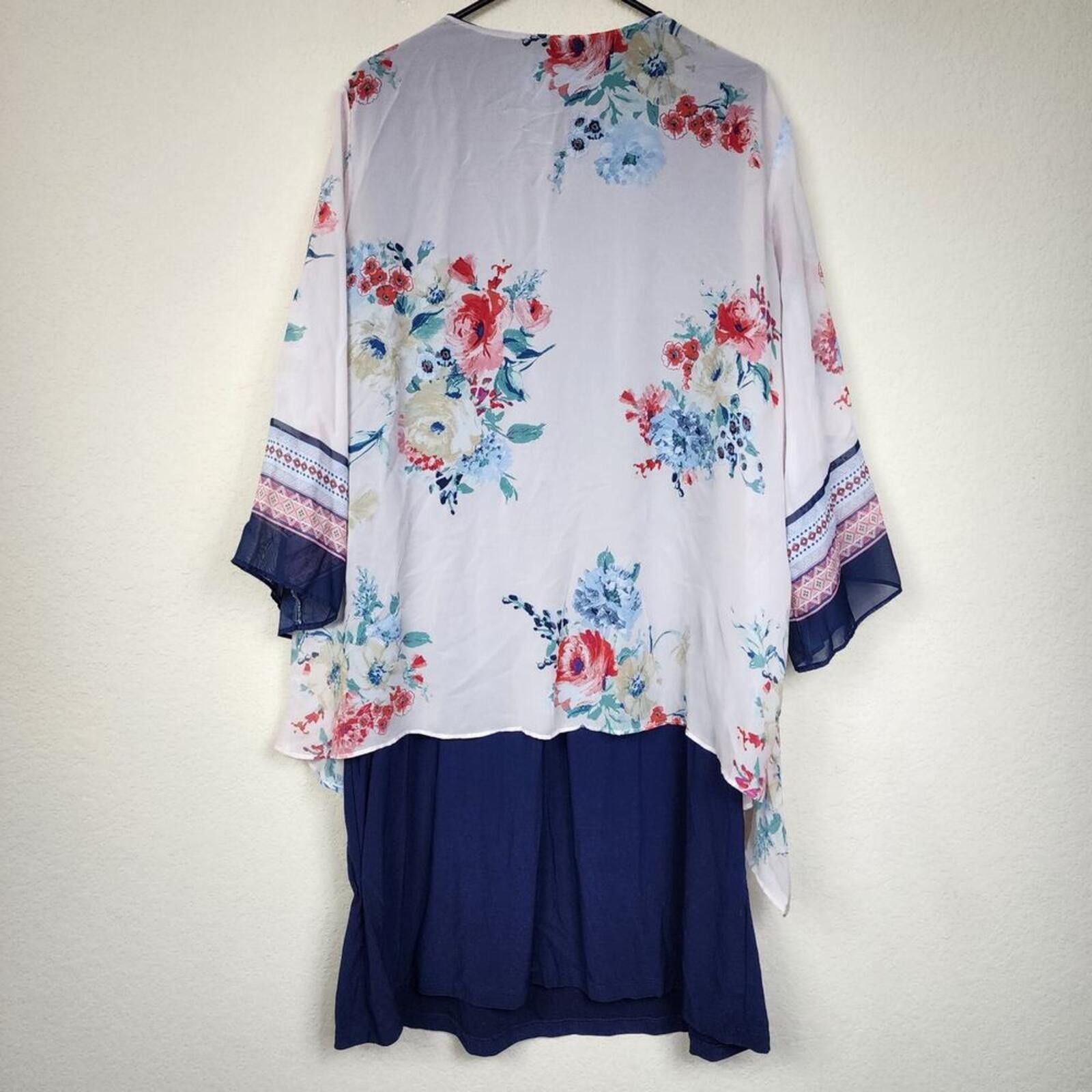 Other Studio One New York 2X Floral Cape Dress Size XXL / US 16-18 / IT 52-54 - 2 Thumbnail