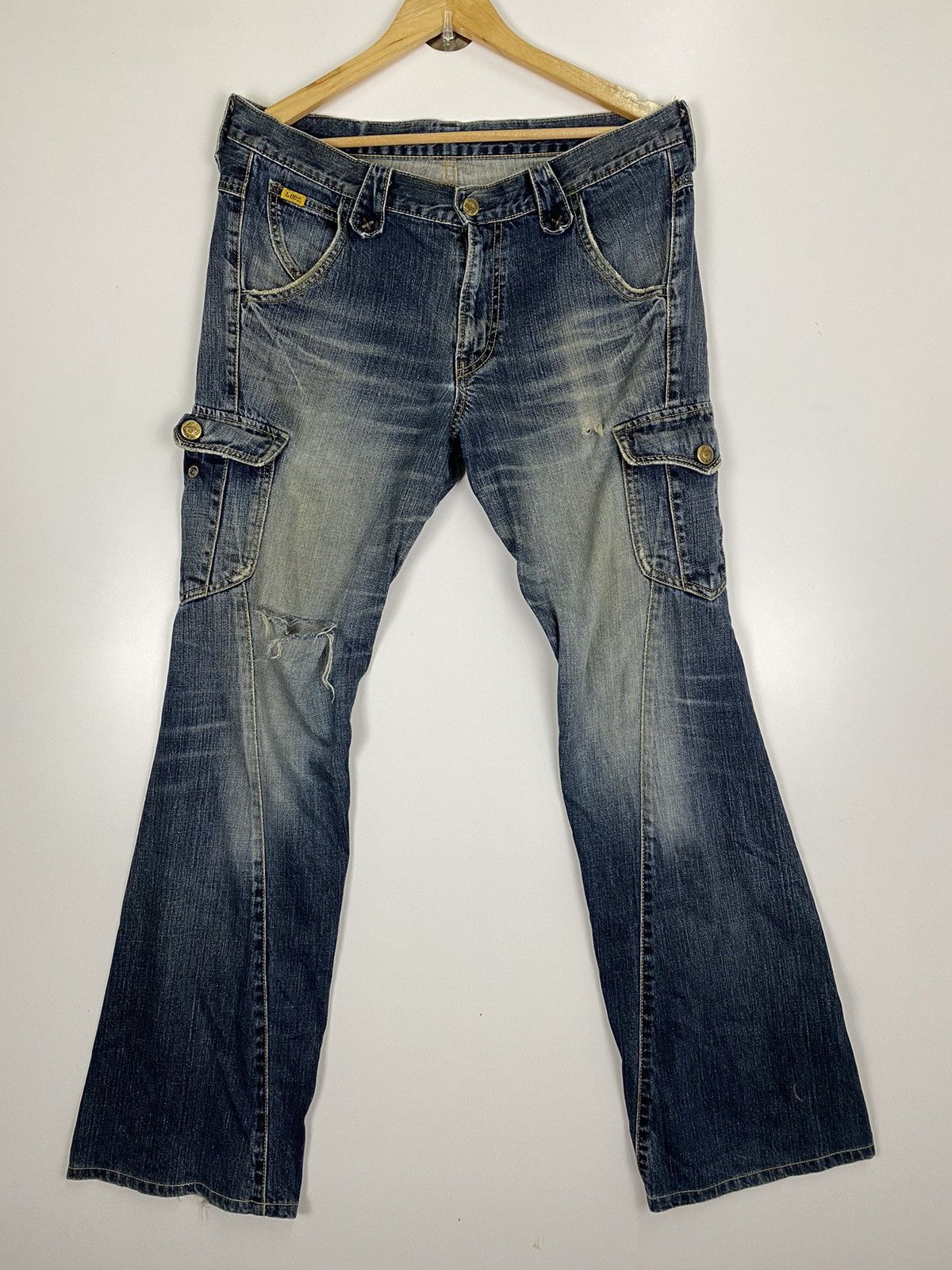 Lee ✅️Vintage Lee Raider Distressed Denim Cargo Size US 38 / EU 54 - 1 Thumbnail