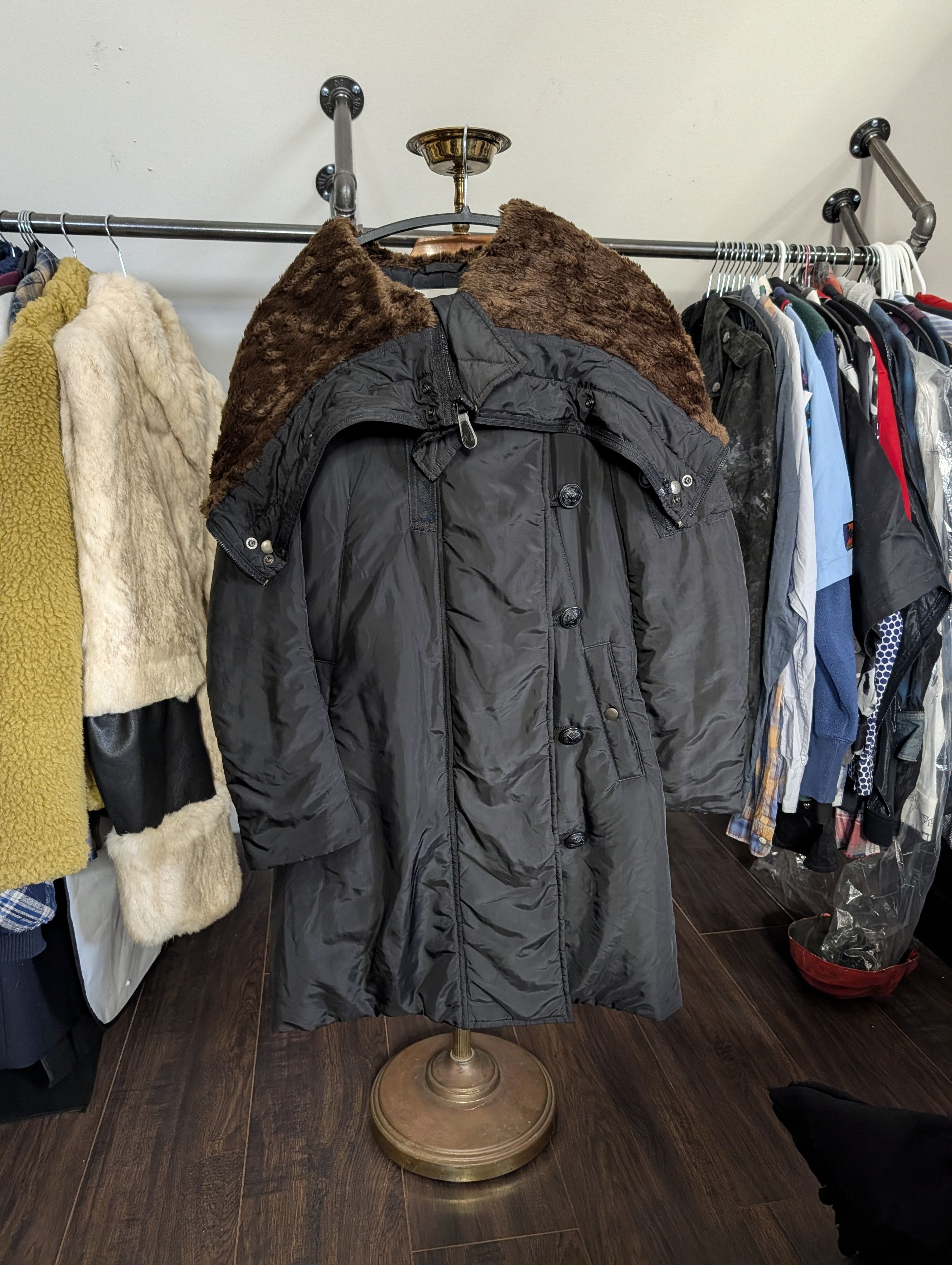 Issey Miyake Split raccoon fur hood long MA-1 puffer coat Japan sz2 Size M / US 6-8 / IT 42-44 - 1 Thumbnail