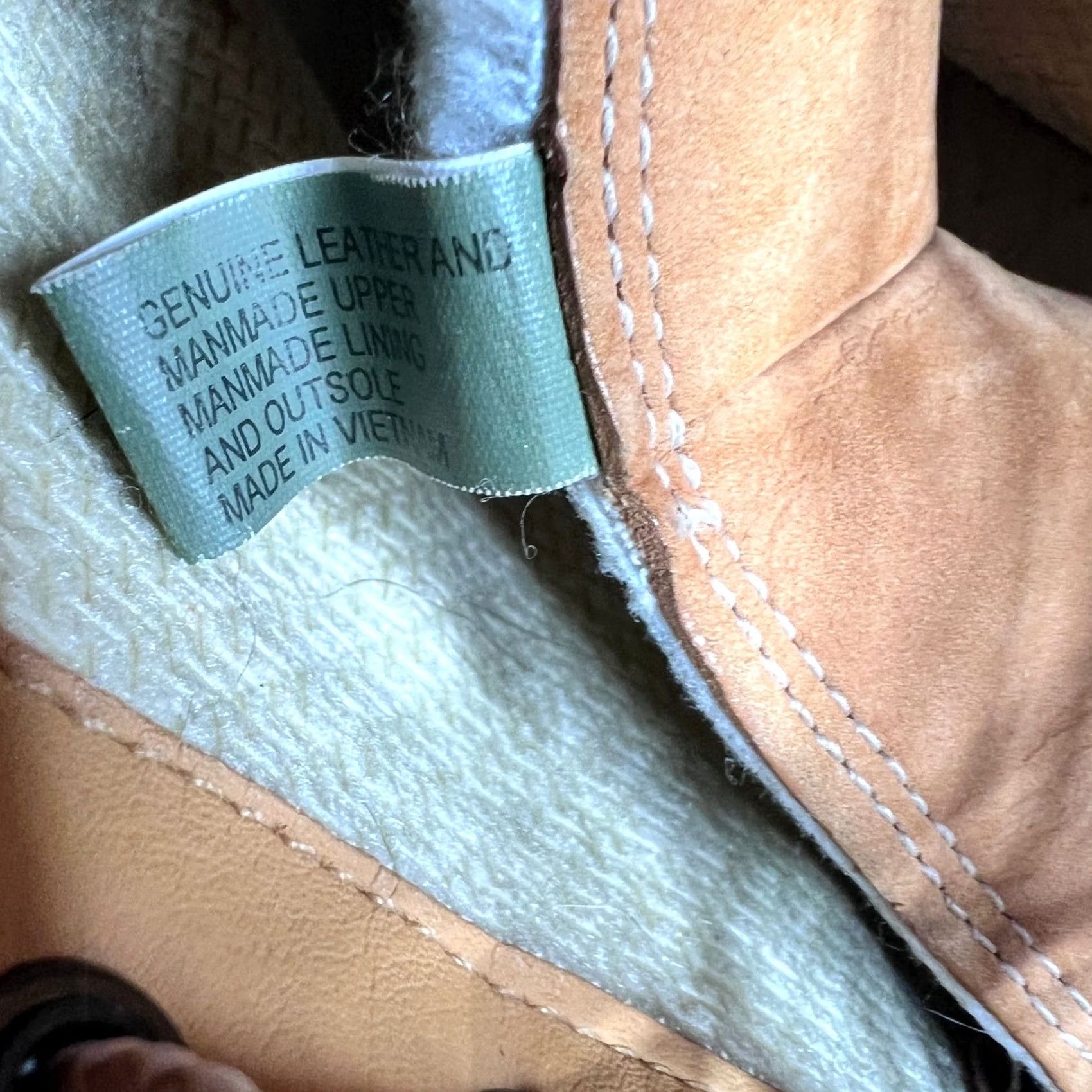 Timberland TIMBERLAND Waterproof Wheat Leather Faux Fur Trim Lace Up Boots Womens 7.5M Size US 9 / IT 39 - 2 Thumbnail