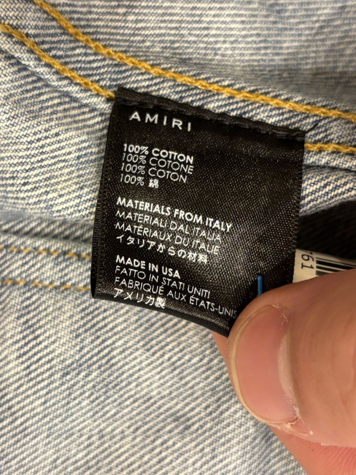 Amiri Amiri Paisley Denim Jacket Size US XL / EU 56 / 4 - 4 Thumbnail