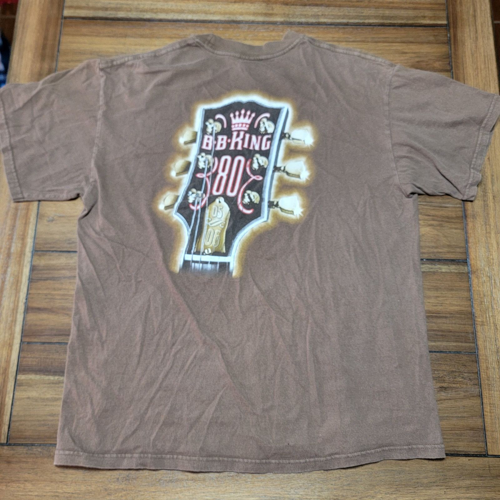 Other VINTAGE BB King Brown Unisex Tee (05-06) - Size Large Size US L / EU 52-54 / 3 - 3 Thumbnail
