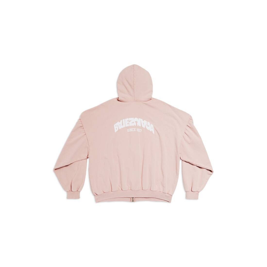 Balenciaga o1in1g0725 Back Flip Round Zip-Up Hoodie Oversized Size XS / US 0-2 / IT 36-38 - 1 Thumbnail
