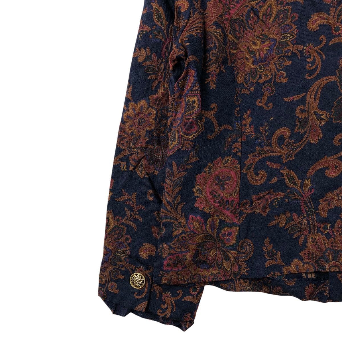 Burberry × Vintage Vintage BURBERRYS LONDON ENGLAND Red FloralLight Coat Jacket Size M / US 6-8 / IT 42-44 - 5 Thumbnail