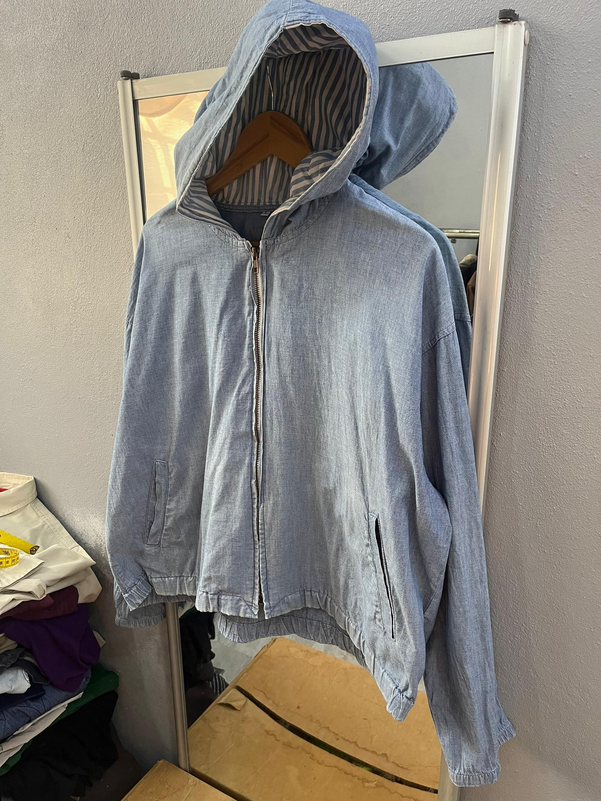 Beverly Hills Polo Club Polo Spirit Chambray Boxy Zip Hoodie Jacket L Size US L / EU 52-54 / 3 - 3 Thumbnail