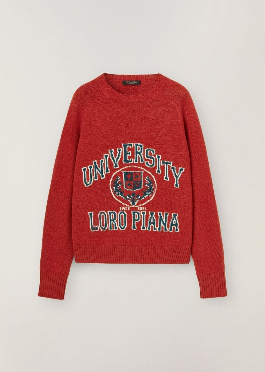 Loro Piana o1srvl11e0524 Sweater in Red Size L / US 10 / IT 46 - 1 Thumbnail