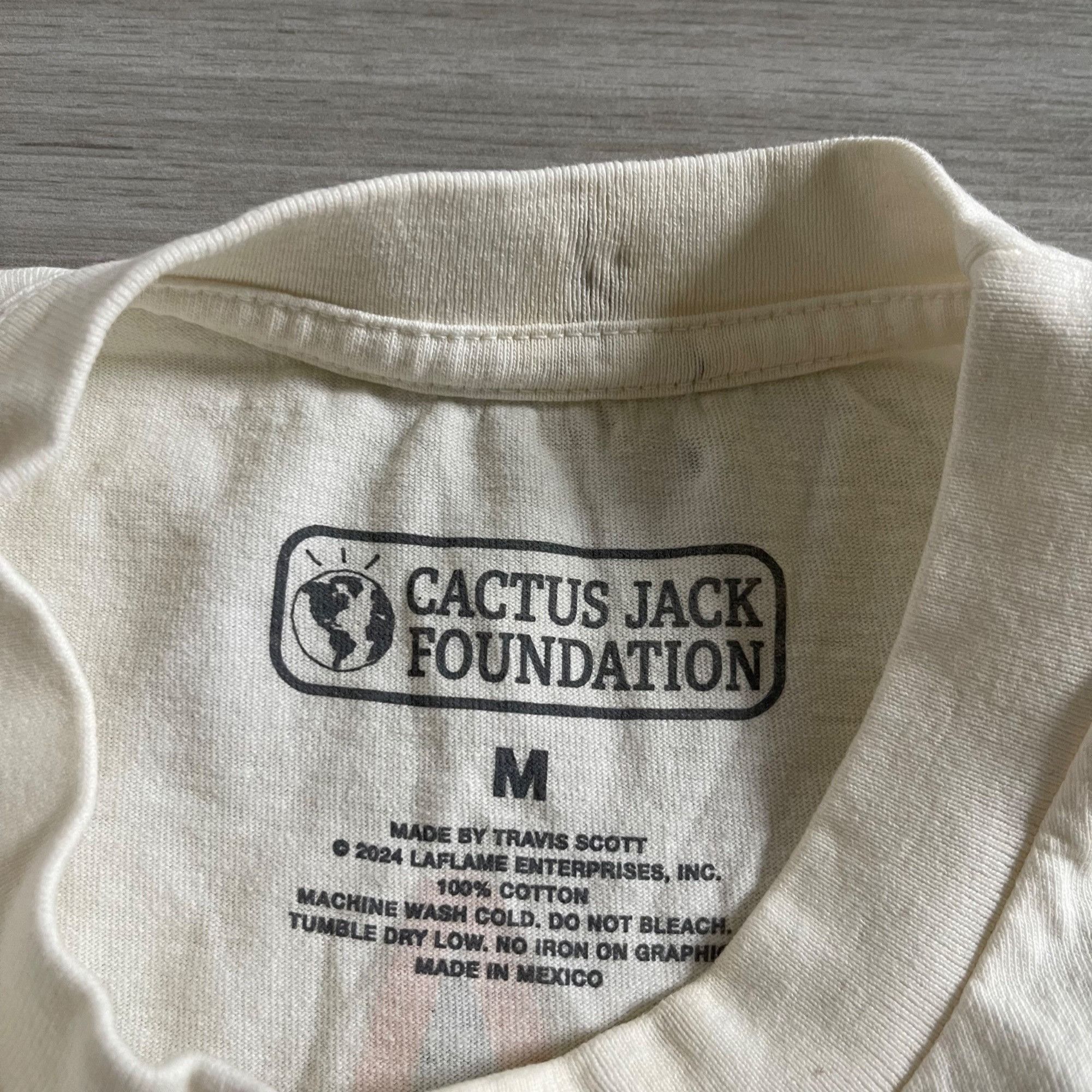 Travis Scott NEW TRAVIS SCOTT CACTUS JACK FOUNDATION HBCU CLASSIC TEE M Size US M / EU 48-50 / 2 - 5 Thumbnail