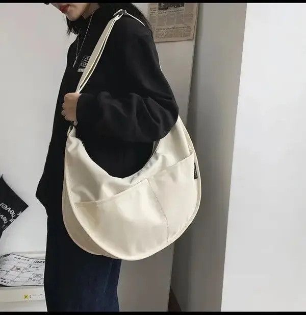 Japanese Brand Large Capacity Nylon Hobos/Crossbody Bags Unisex Size ONE SIZE - 1 Thumbnail
