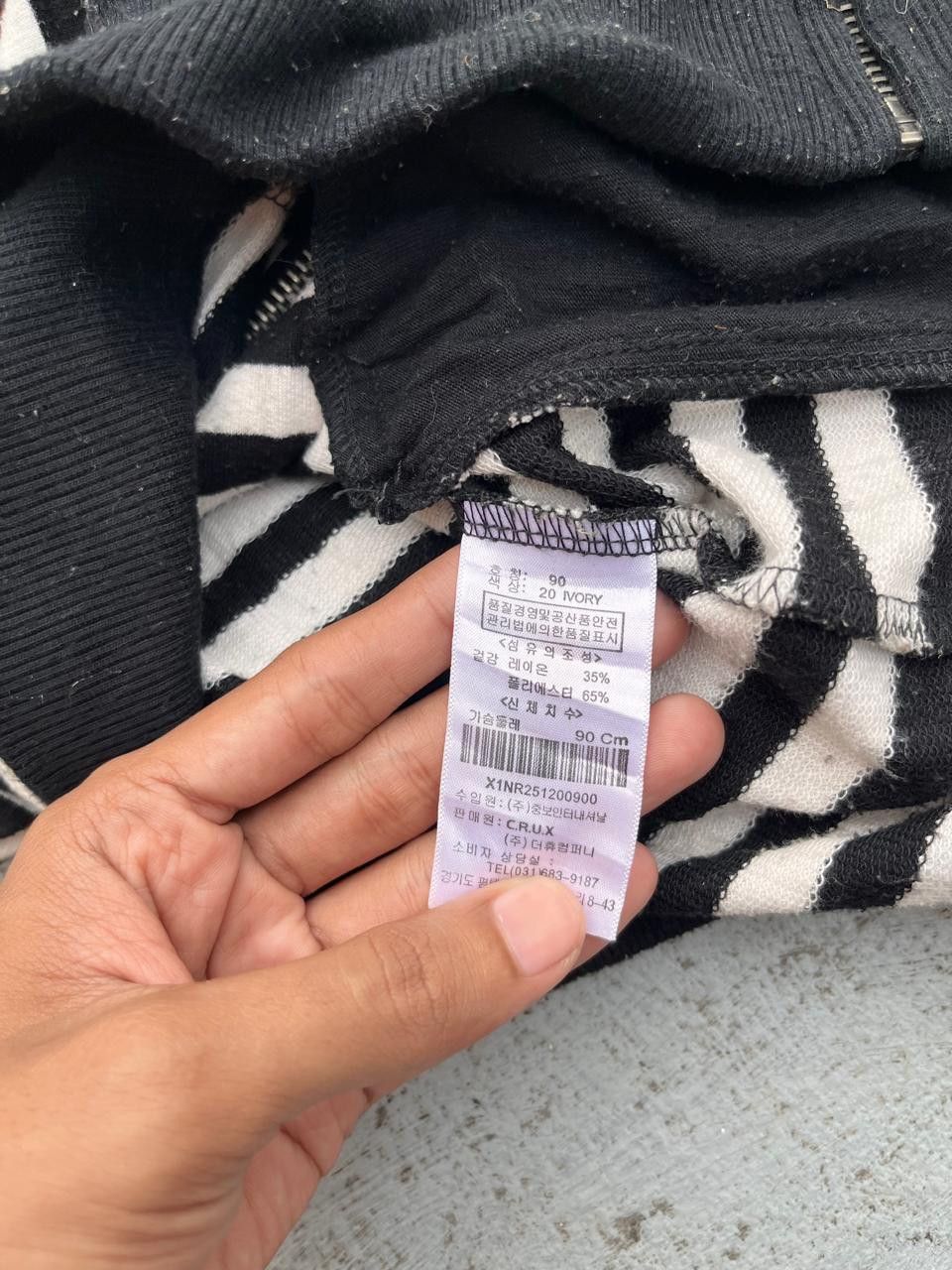Japanese Brand Japanese Y2k Punk Crux Hoodie Striped LGB Size US S / EU 44-46 / 1 - 6 Thumbnail