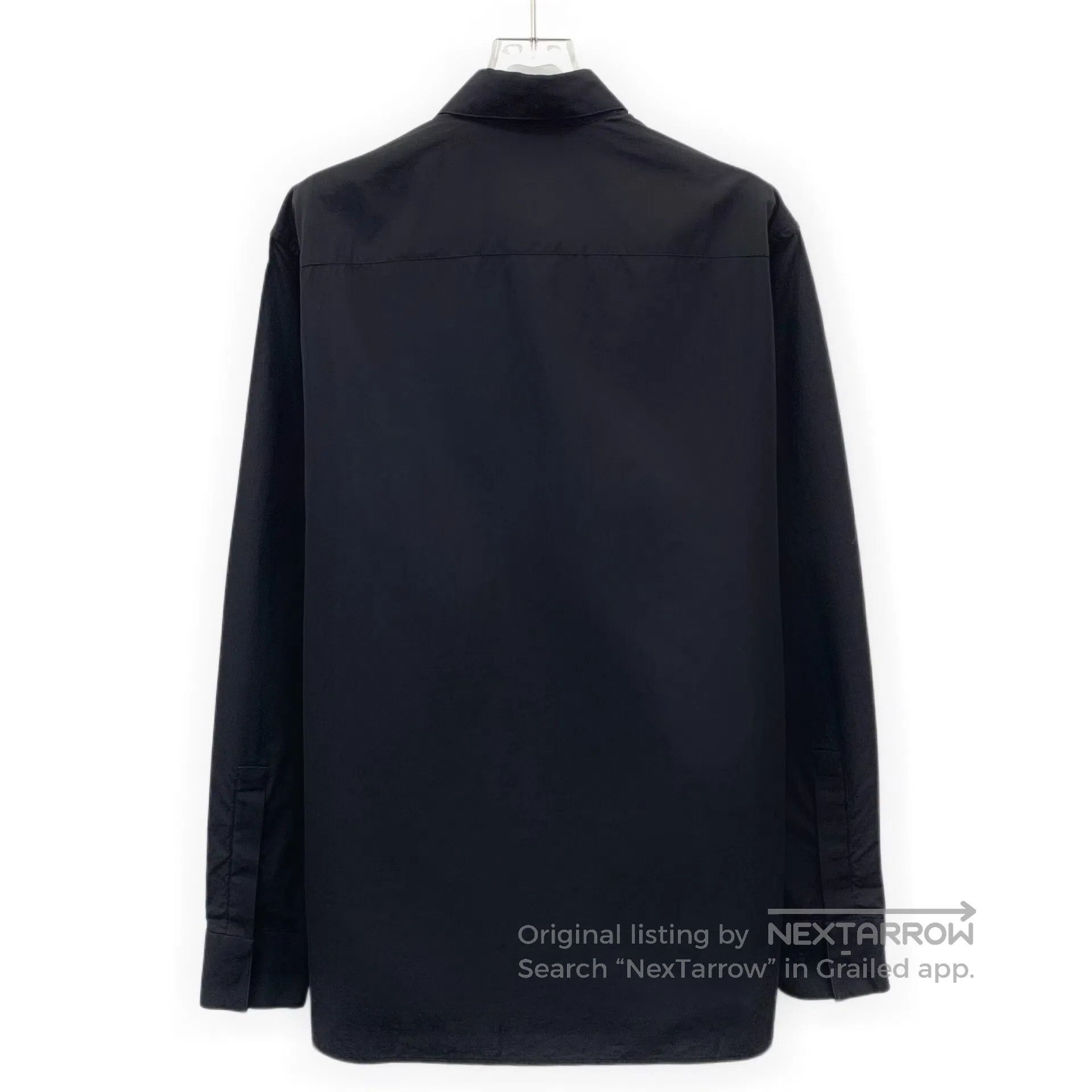 Giorgio Armani Giorgio Armani Black Logo Letter Printed Cotton Lapel Long Size XS / US 0-2 / IT 36-38 - 2 Thumbnail