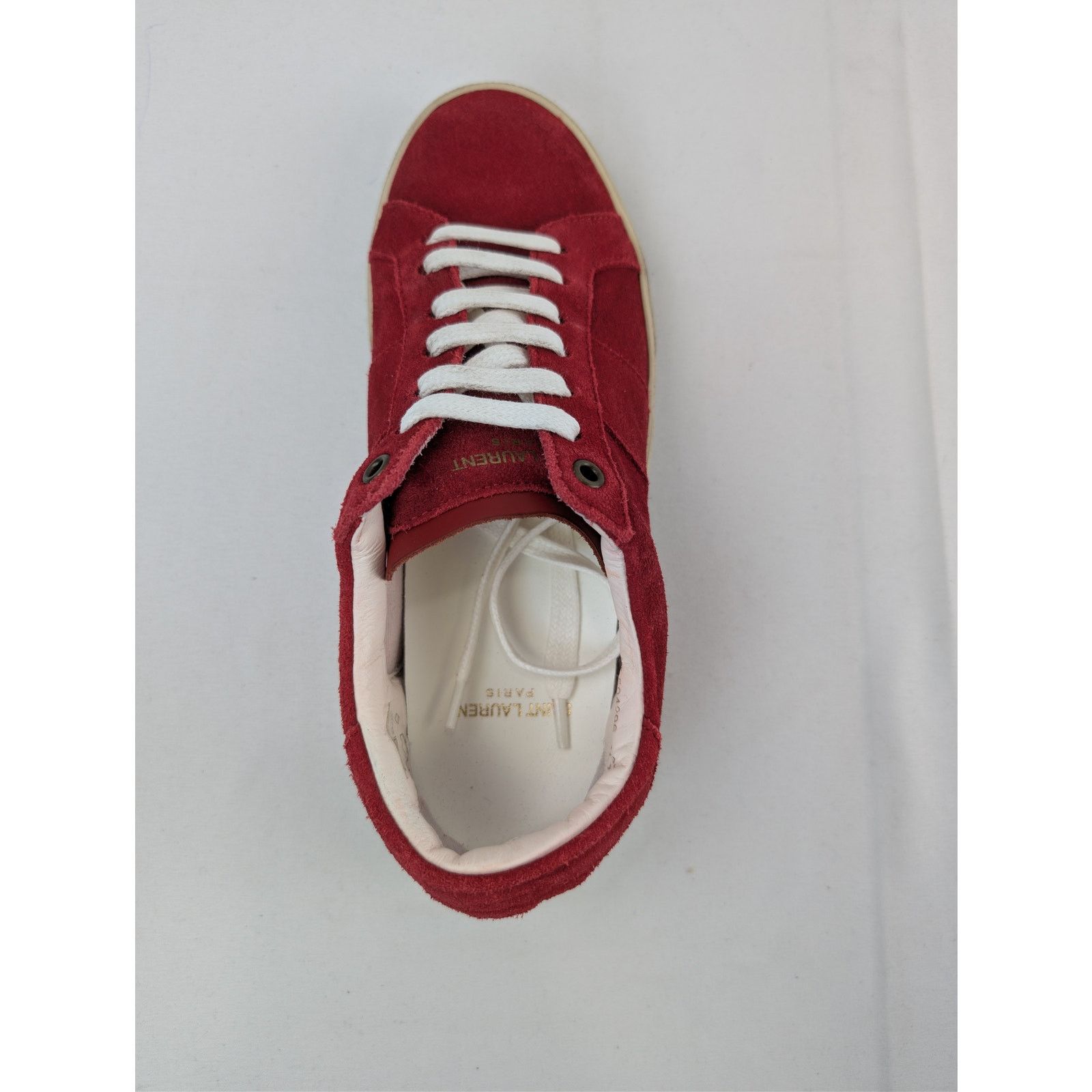 Saint Laurent Paris o1rshd1 SL/06 Low-Top Sneakers in Red Size US 6 / EU 39 - 14 Thumbnail