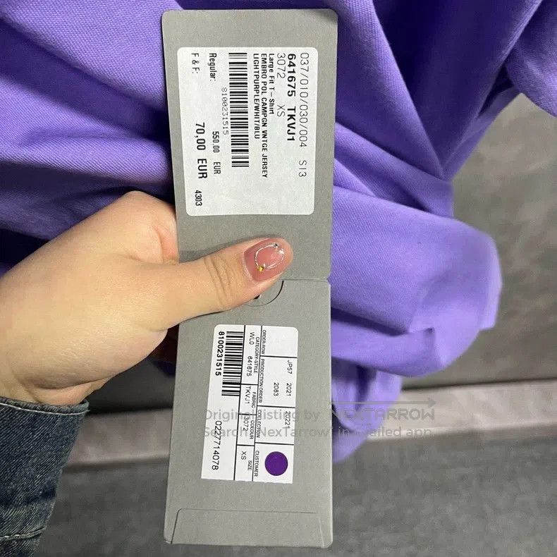 Balenciaga Balenciaga Purple Logo Print Short Sleeve T-shirt. Size US XXS / EU 40 - 5 Thumbnail