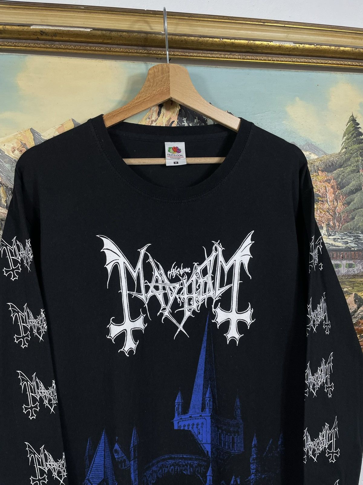 Band Tees Mayhem De Mysteriis Dom Sathanas Black Longsleeve Tee Band Size US M / EU 48-50 / 2 - 5 Thumbnail