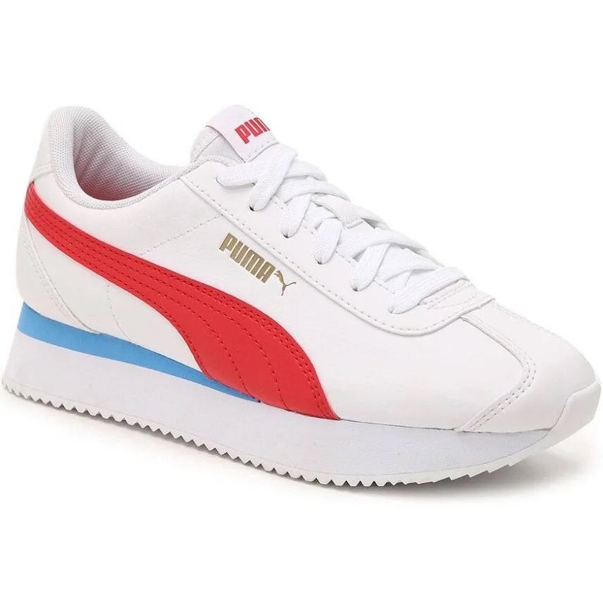 Puma Puma Turino Platform Sneakers Red White and Blue NWOT Size US 8.5 / IT 38.5 - 1 Thumbnail