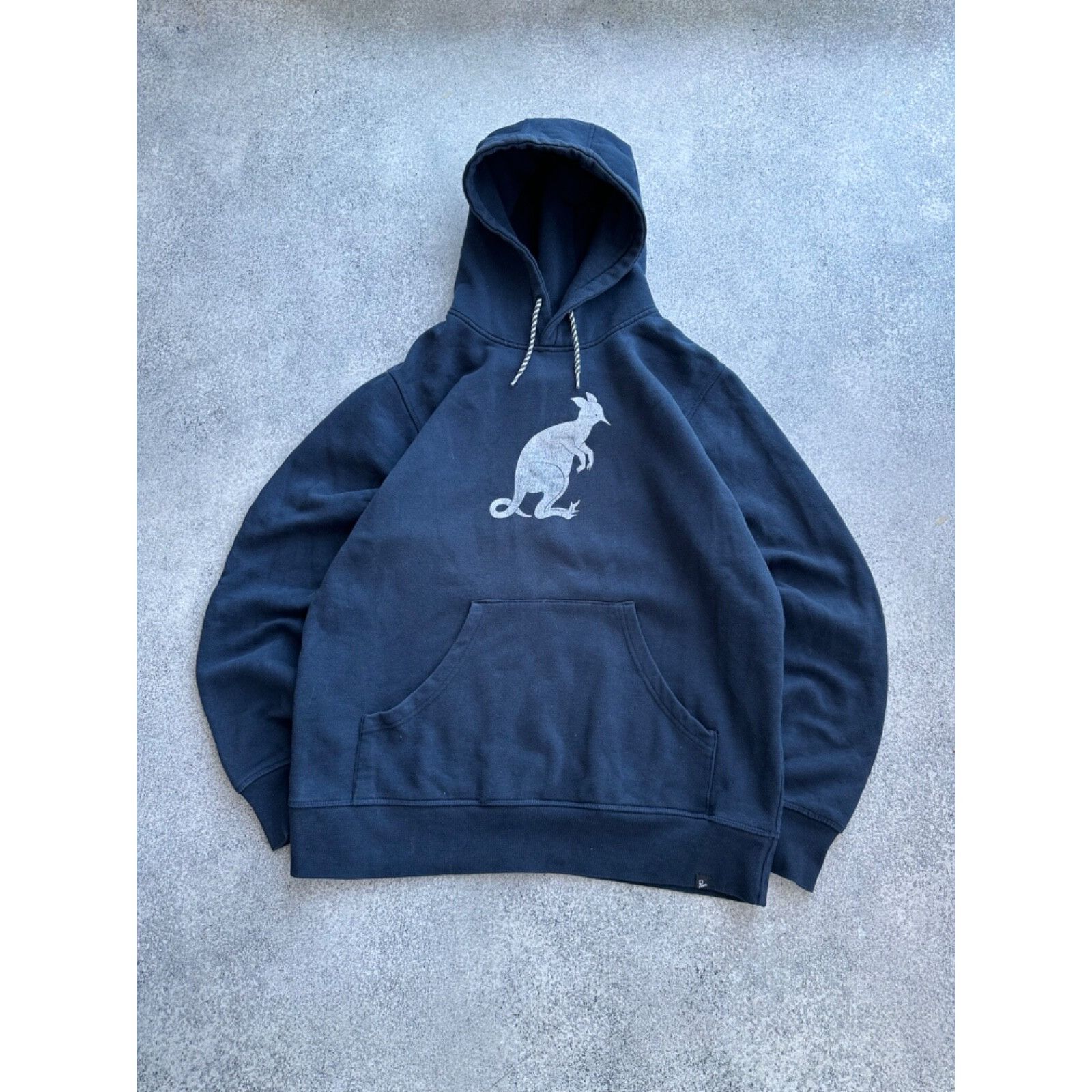 By Parra × Parra Mirrored Flag Logo Polar Fleece Hoodie